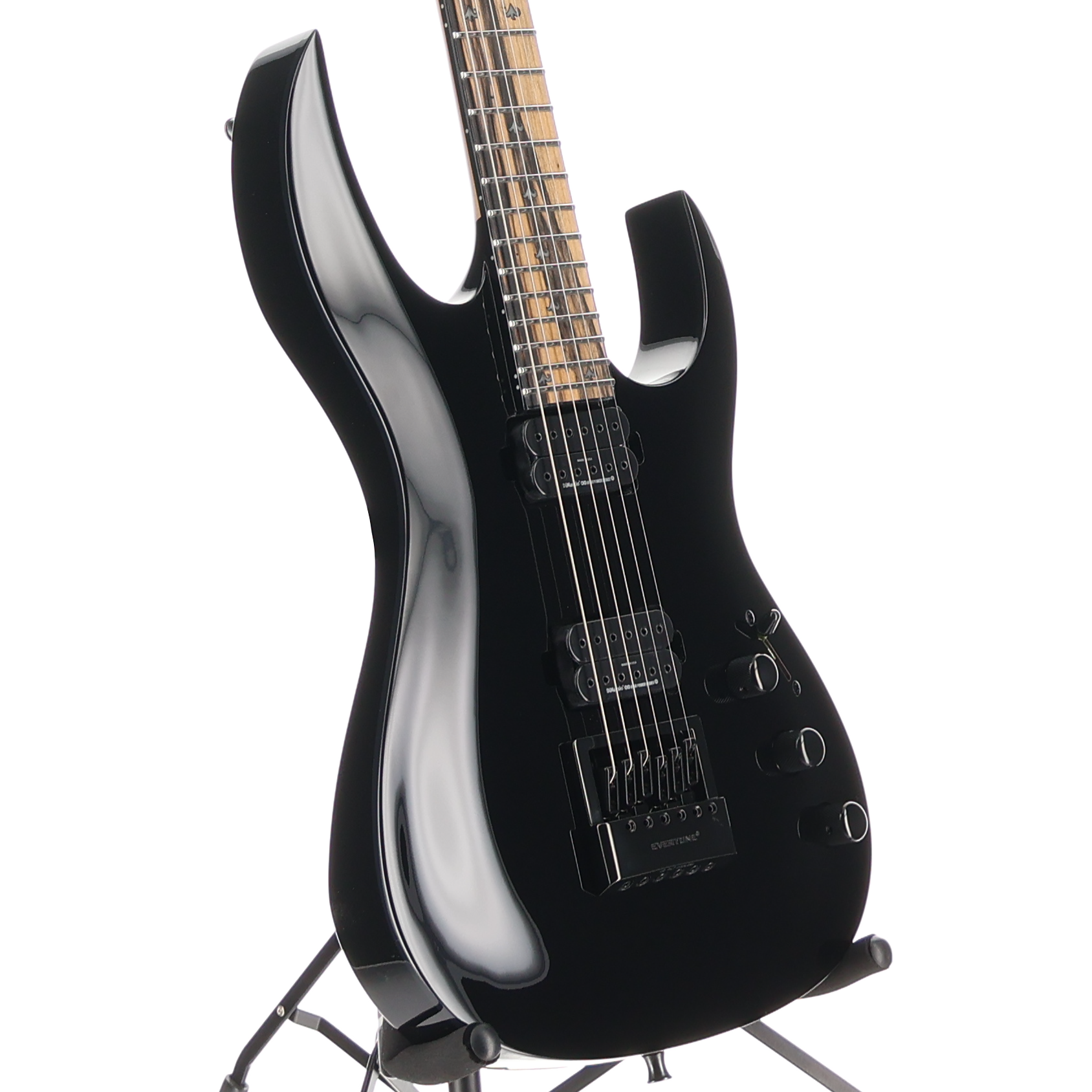 BC Rich Shredzilla Prophecy Archtop with EverTune - Gloss Black, Professional Setup (K3) (60358) (60358)