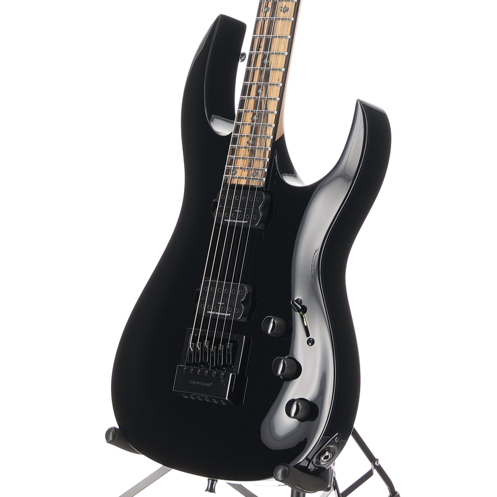 BC Rich Shredzilla Prophecy Archtop with EverTune - Gloss Black, Professional Setup (K3) (60358) (60358)