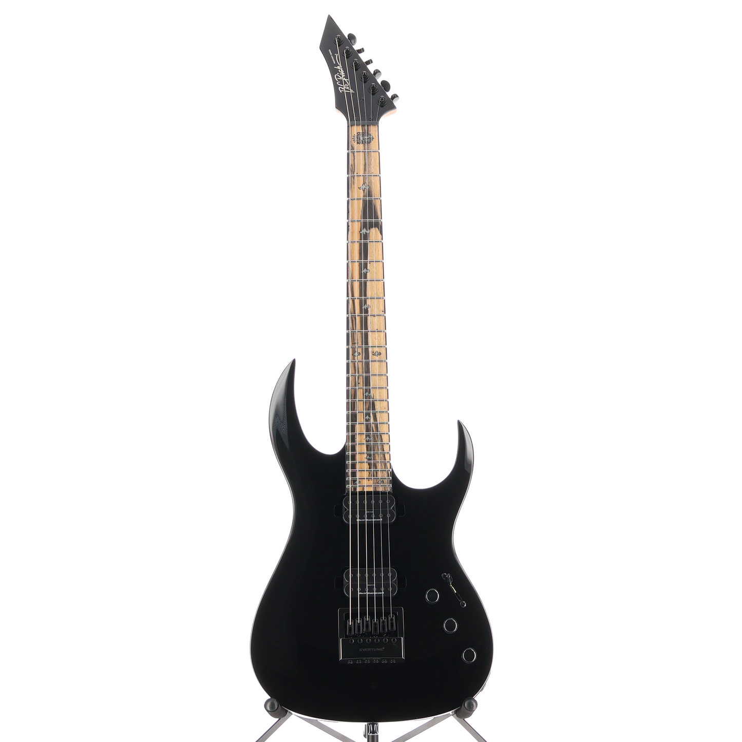 BC Rich Shredzilla Prophecy Archtop with EverTune - Gloss Black, Professional Setup (K3) (60358) (60358)