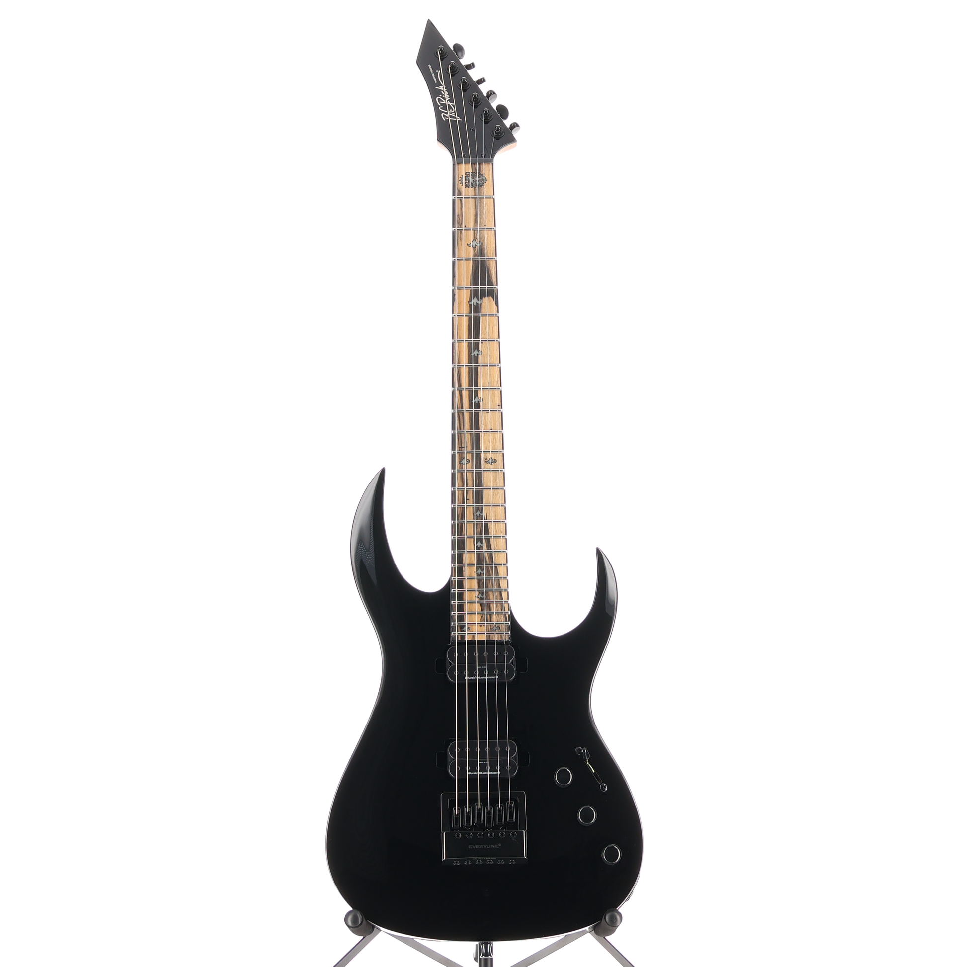 BC Rich Shredzilla Prophecy Archtop with EverTune - Gloss Black, Professional Setup (K3) (60358) (60358)