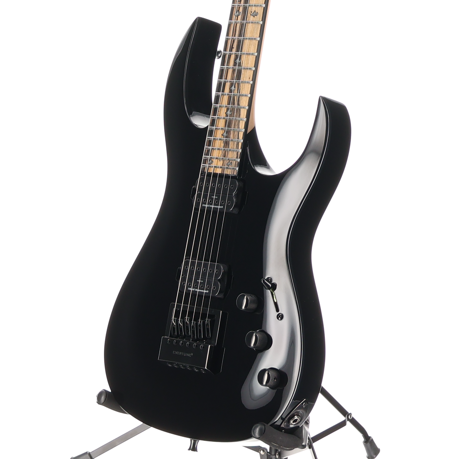 BC Rich Shredzilla Prophecy Archtop with EverTune - Gloss Black, Professional Setup (V12) (60358)