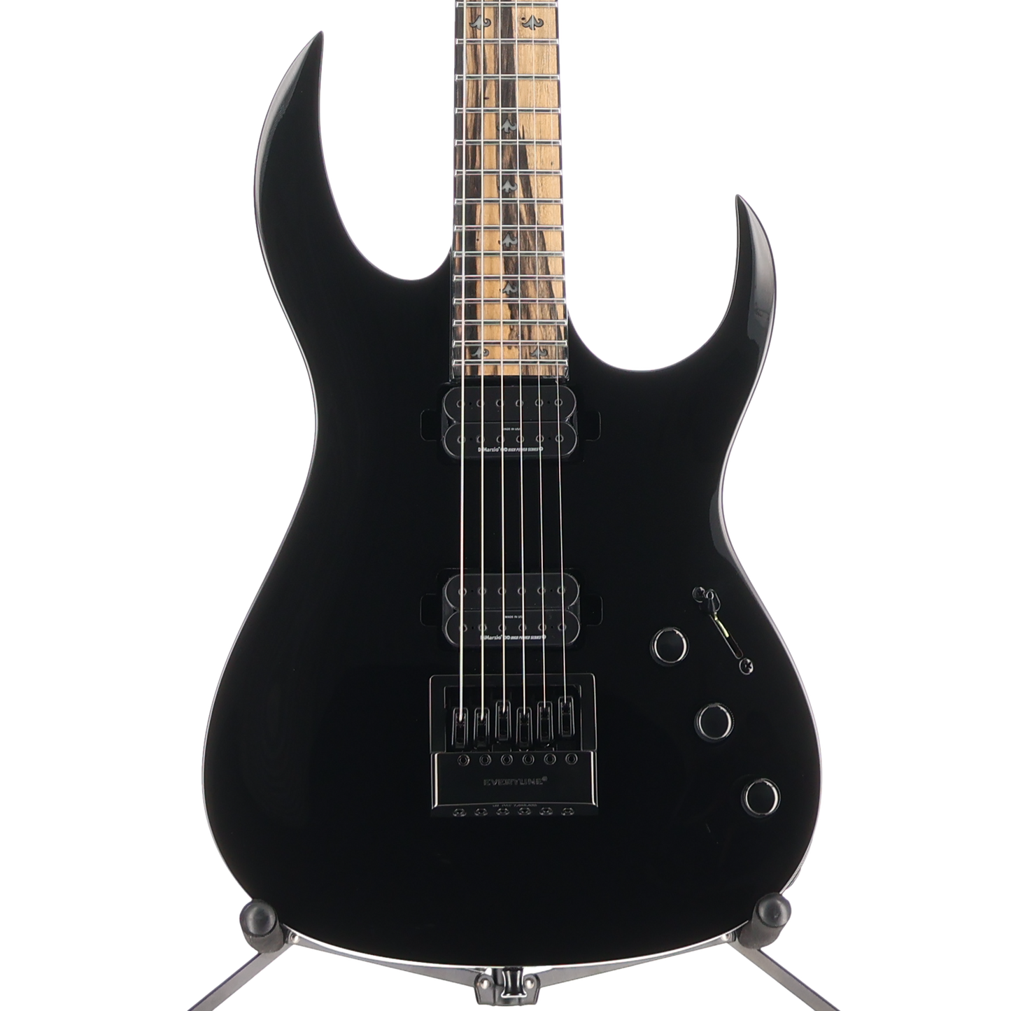 BC Rich Shredzilla Prophecy Archtop with EverTune - Gloss Black, Professional Setup (V12) (60358)