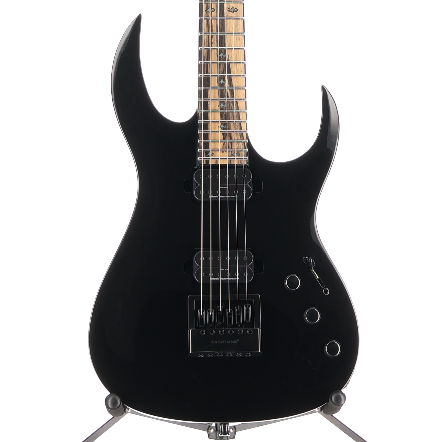 BC Rich Shredzilla Prophecy Archtop with EverTune - Gloss Black, Professional Setup (V12) (60358)
