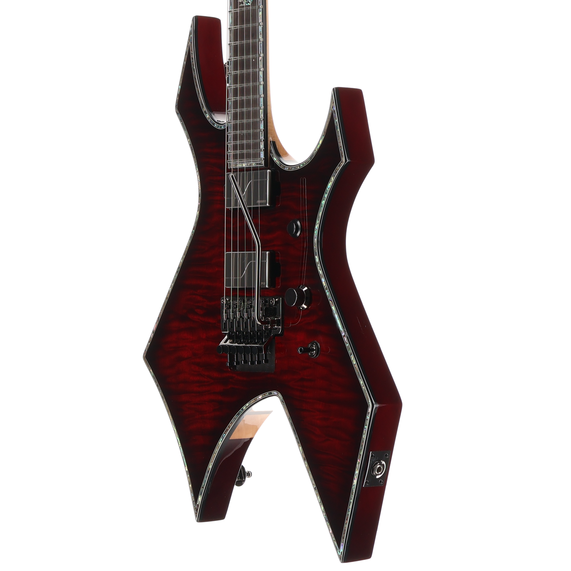 BC Rich Warlock Extreme Exotic Floyd Rose Quilted Maple -Black Cherry (K3) (60060)