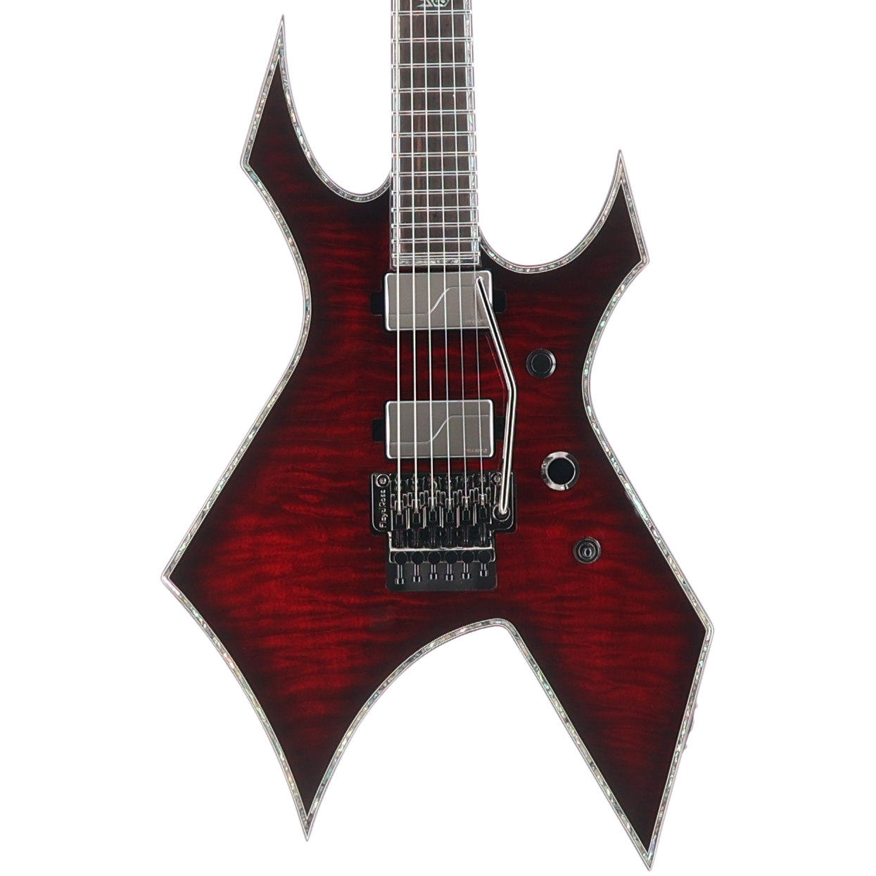 BC Rich Warlock Extreme Exotic Floyd Rose Quilted Maple -Black Cherry (K3) (60060)
