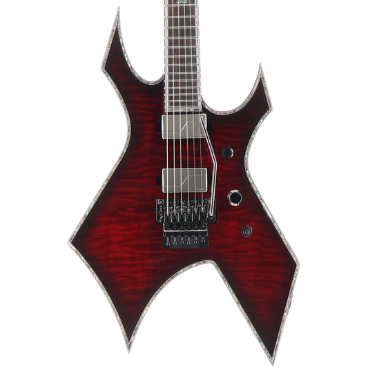 BC Rich Warlock Extreme Exotic Floyd Rose Quilted Maple -Black Cherry (K3) (60060)