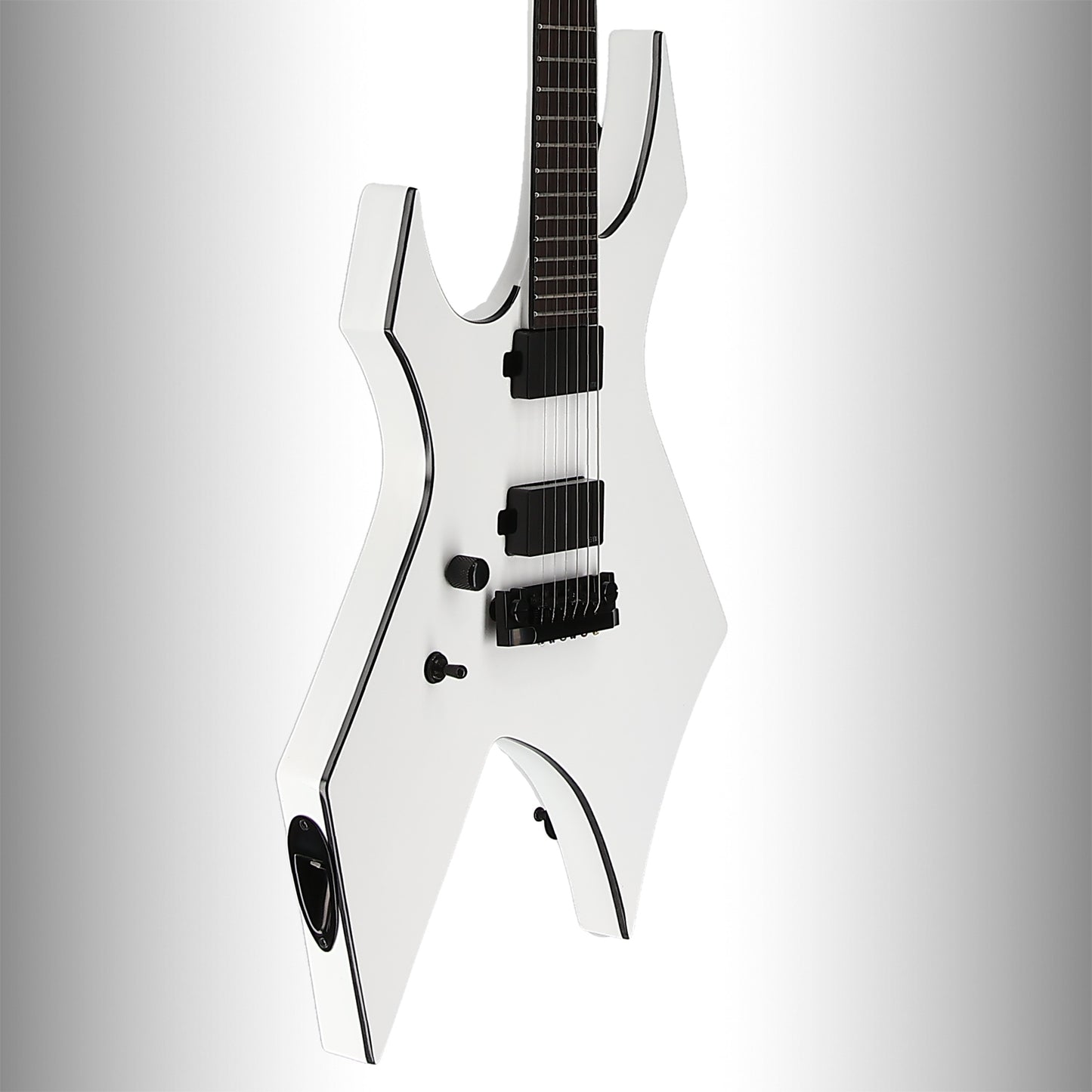 BC Rich Warlock Prophecy with Quad Bridge Left- Handed - Matte White (E8) (60106)