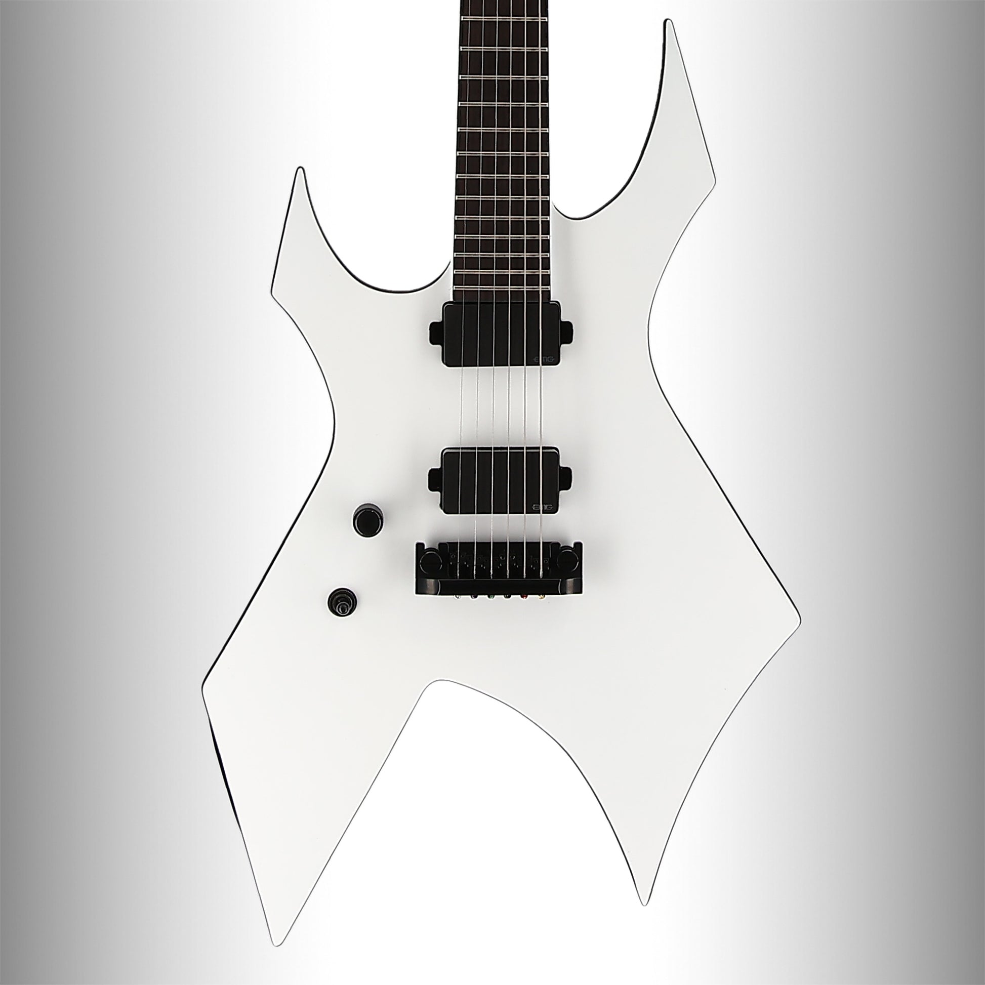 BC Rich Warlock Prophecy with Quad Bridge Left- Handed - Matte White (E8) (60106)