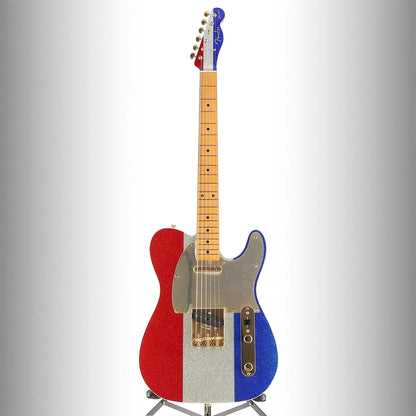 Buck Owens Telecaster, Maple Fingerboard, Red, Silver and Blue Sparkle (L8) (70098)