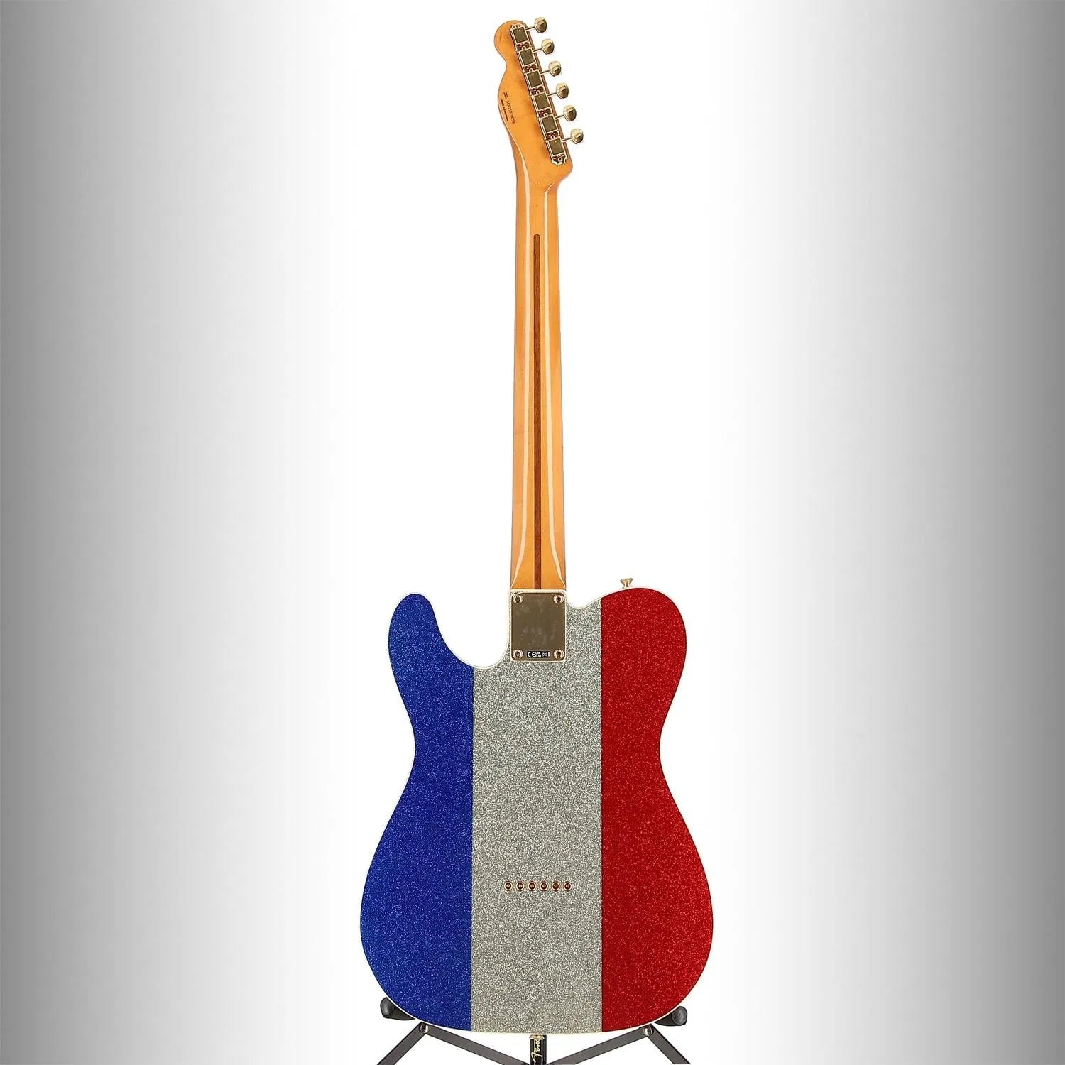 Buck Owens Telecaster, Maple Fingerboard, Red, Silver and Blue Sparkle (L8) (70098)