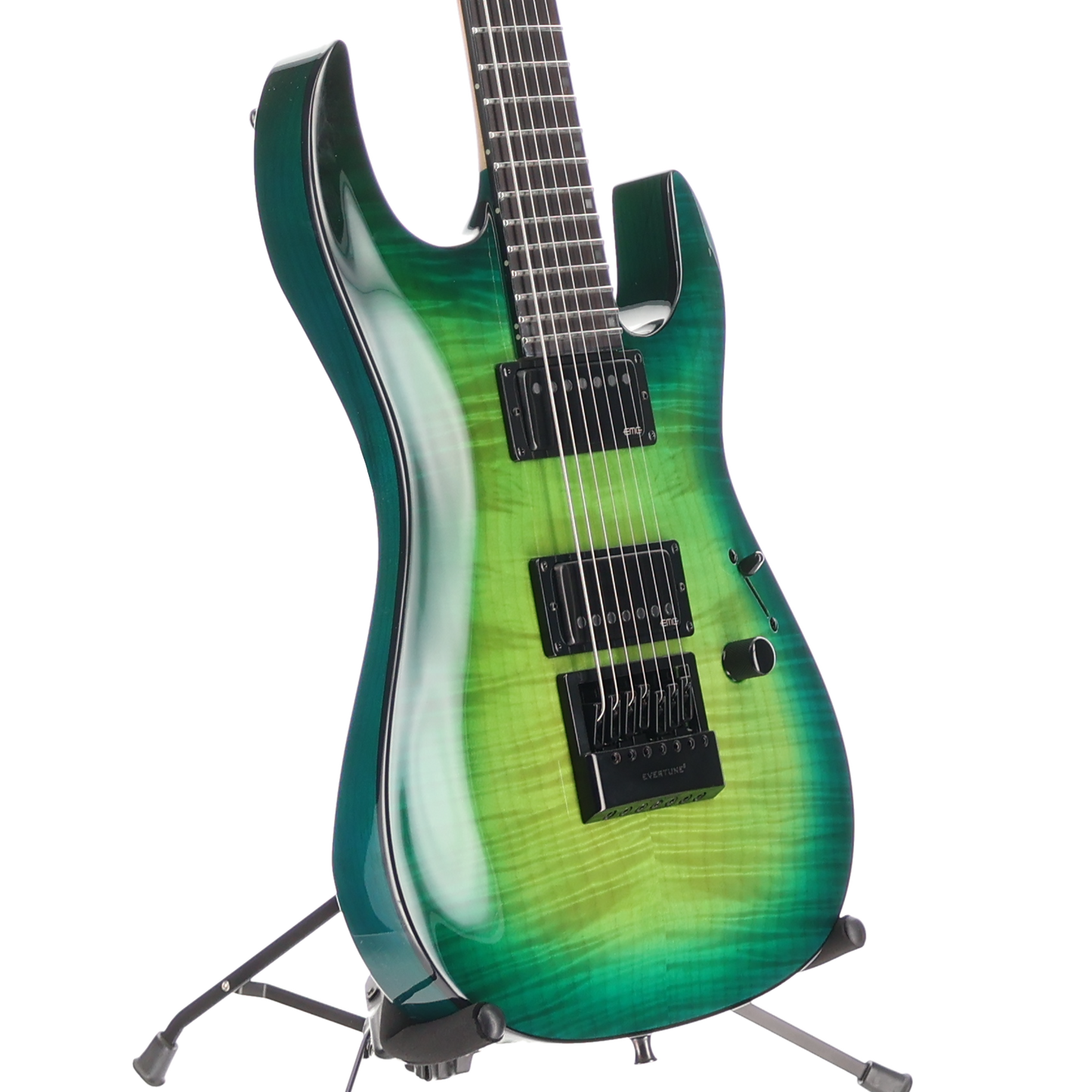 BC Rich Andy James Signature 7 Evertune Electric Guitar - Transparent Green (SR) (60412)