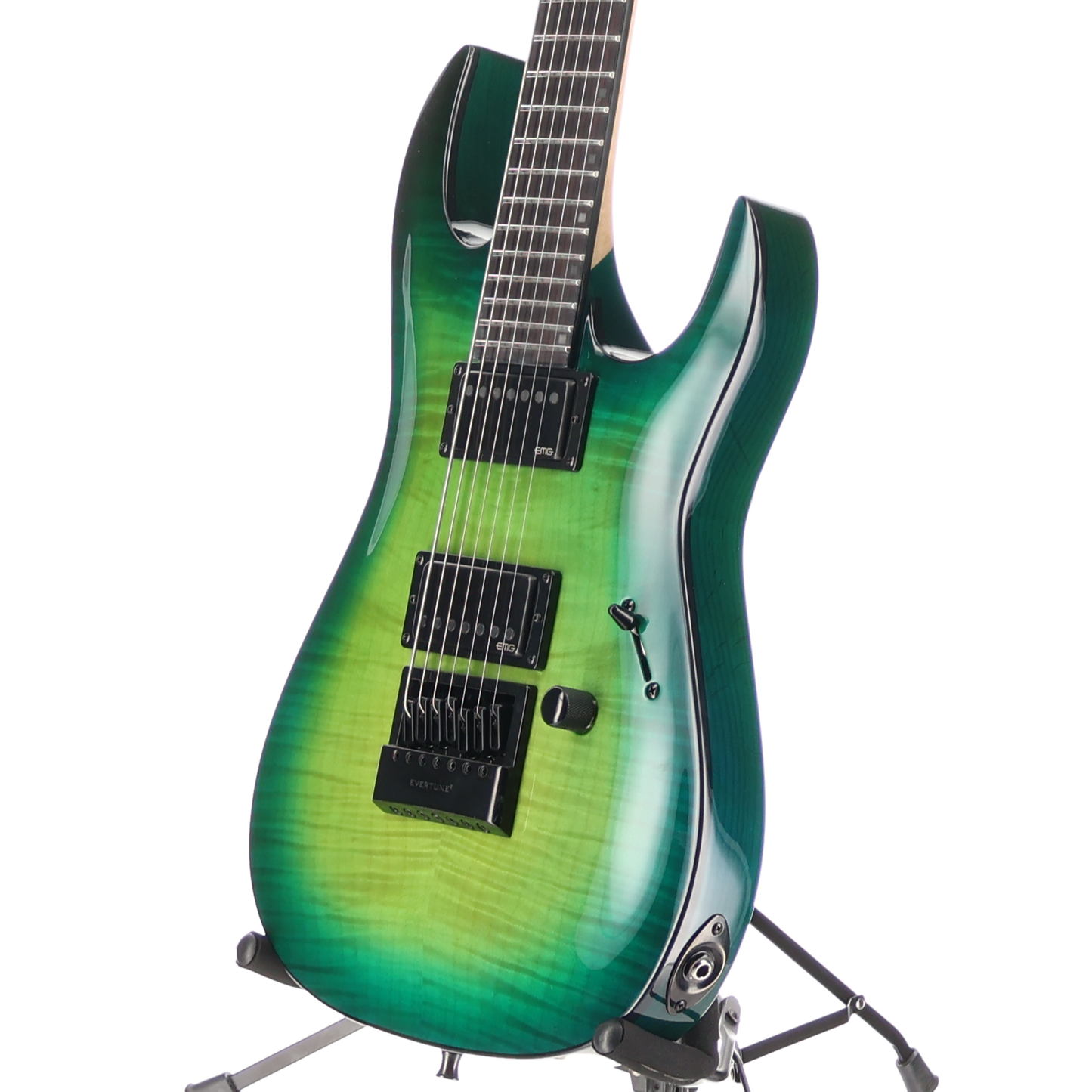 BC Rich Andy James Signature 7 Evertune Electric Guitar - Transparent Green (SR) (60412)