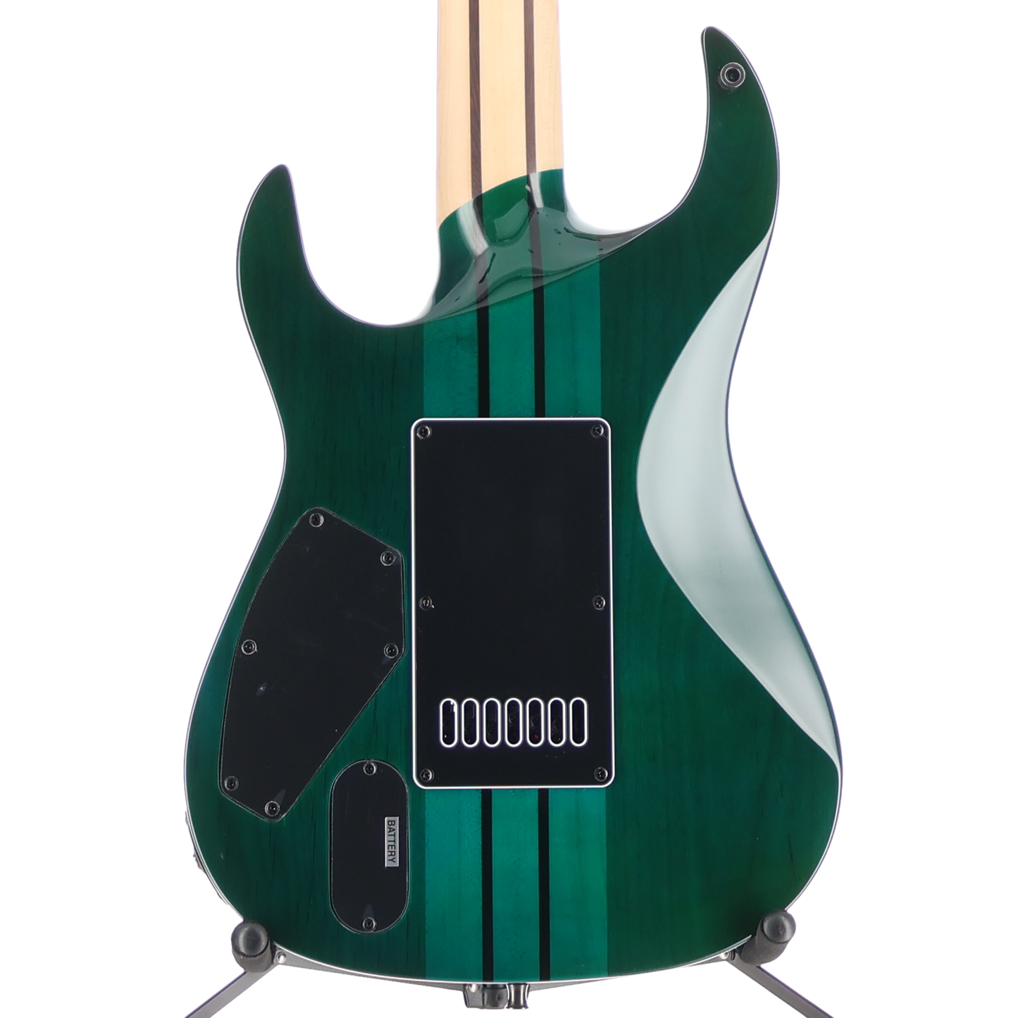 BC Rich Andy James Signature 7 Evertune Electric Guitar - Transparent Green (SR) (60412)