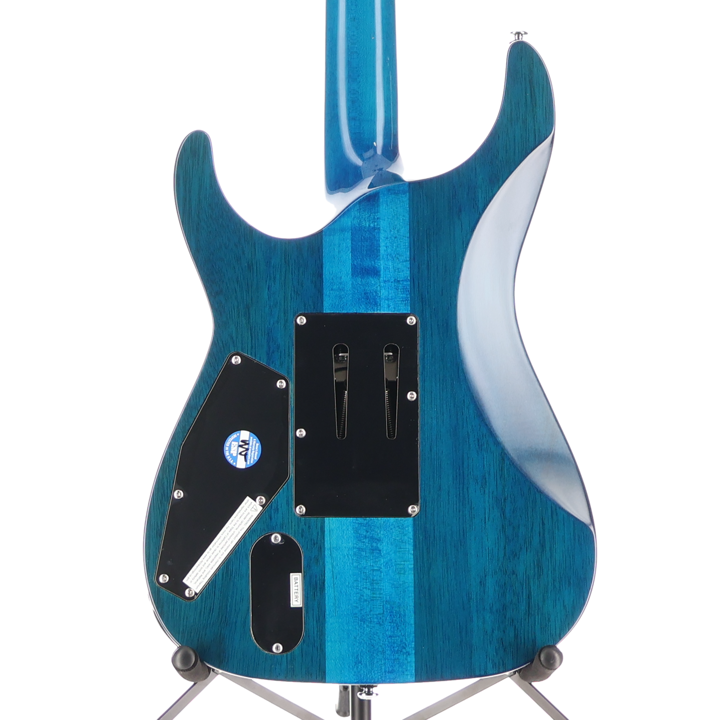 LTD MH-1000 - Quilt Maple Deluxe Electric Guitar Black Ocean (L12) (71982)