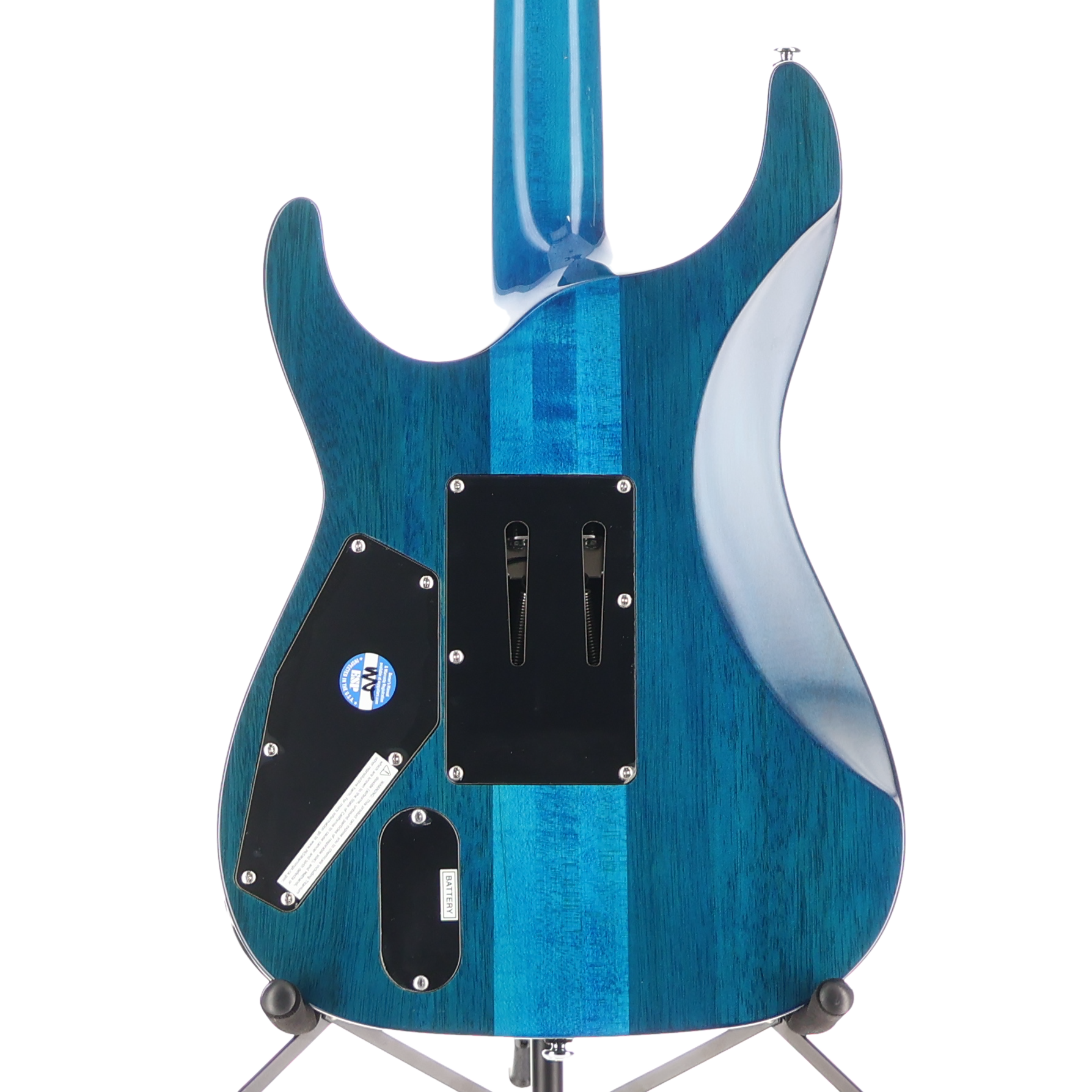 LTD MH-1000 - Quilt Maple Deluxe Electric Guitar Black Ocean (L12) (71982)