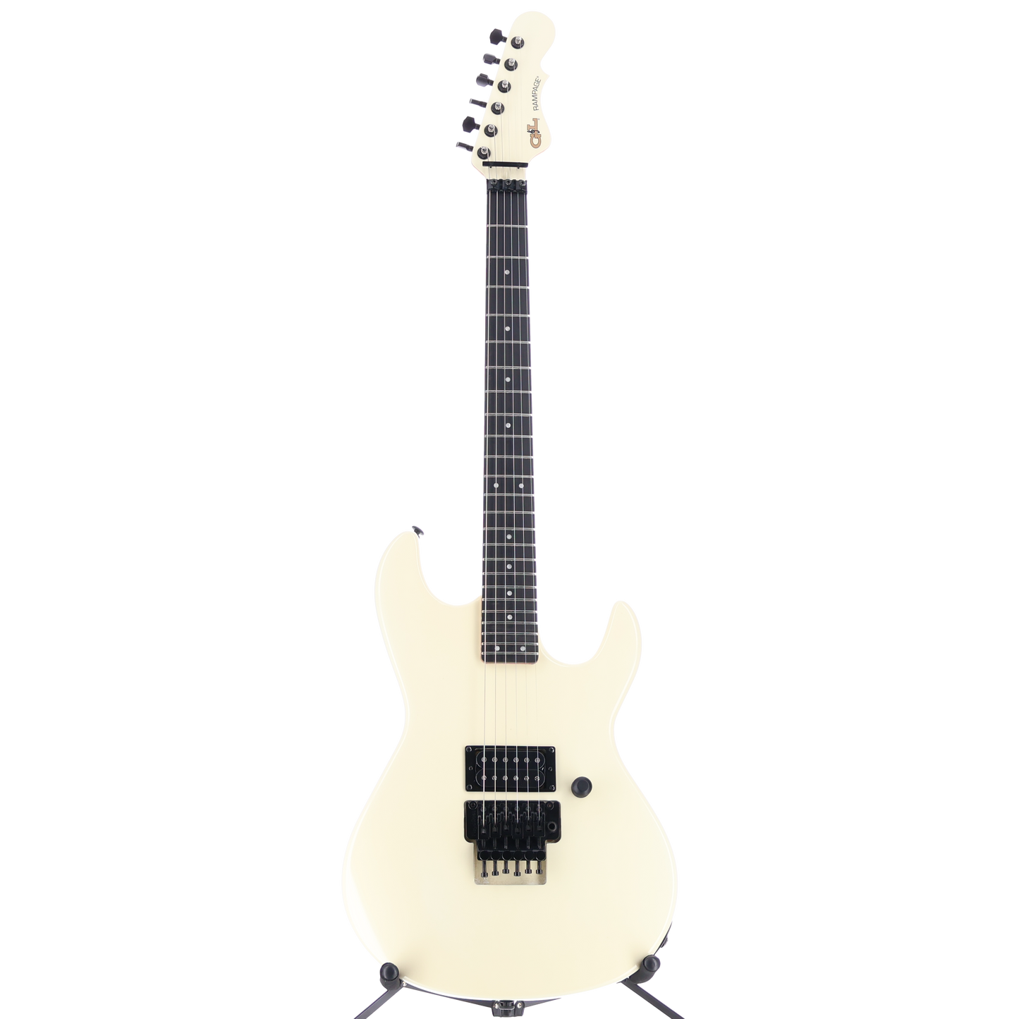 G&L Fullerton Deluxe Rampage 24 Floyd Rose Ebony Fingerboard - Ivory (Y4) (09069)