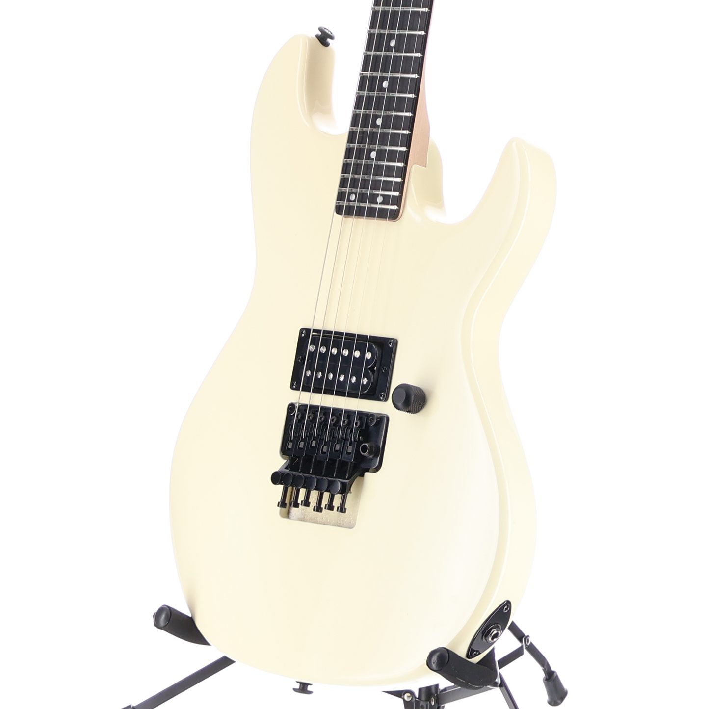 G&L Fullerton Deluxe Rampage 24 Floyd Rose Ebony Fingerboard - Ivory (Y4) (09069)