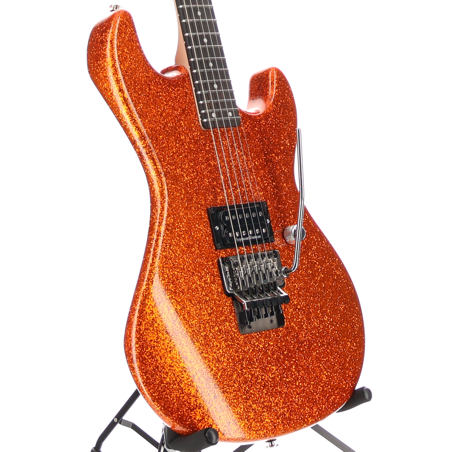 G&L Fullerton Deluxe Rampage 24 - Gold Sparkle  Floyd Rose Seymour Duncan TB4 (U2) (09070)