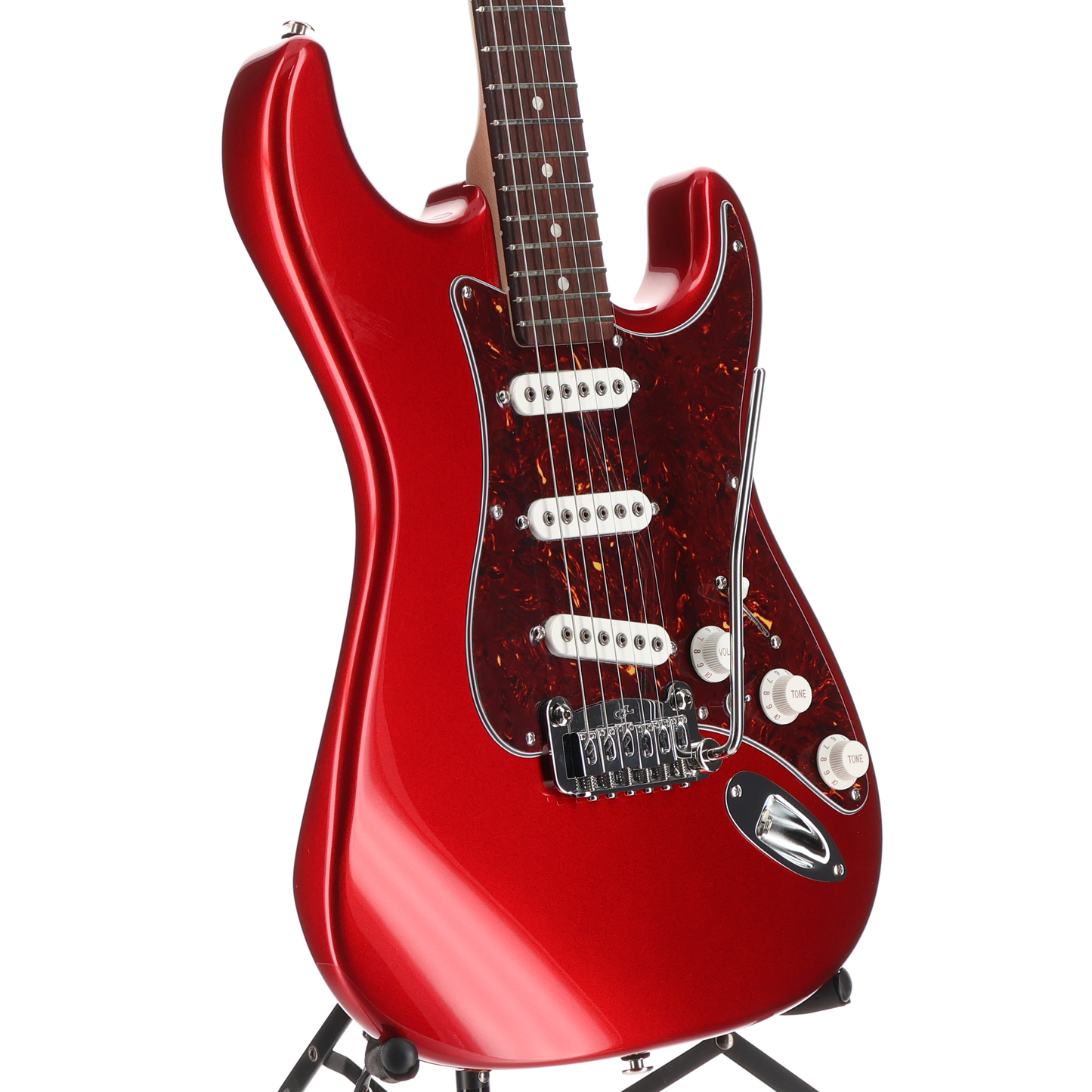 G&L Fullerton Deluxe S-500 Electric Guitar Candy Apple Red (#8) (04216)