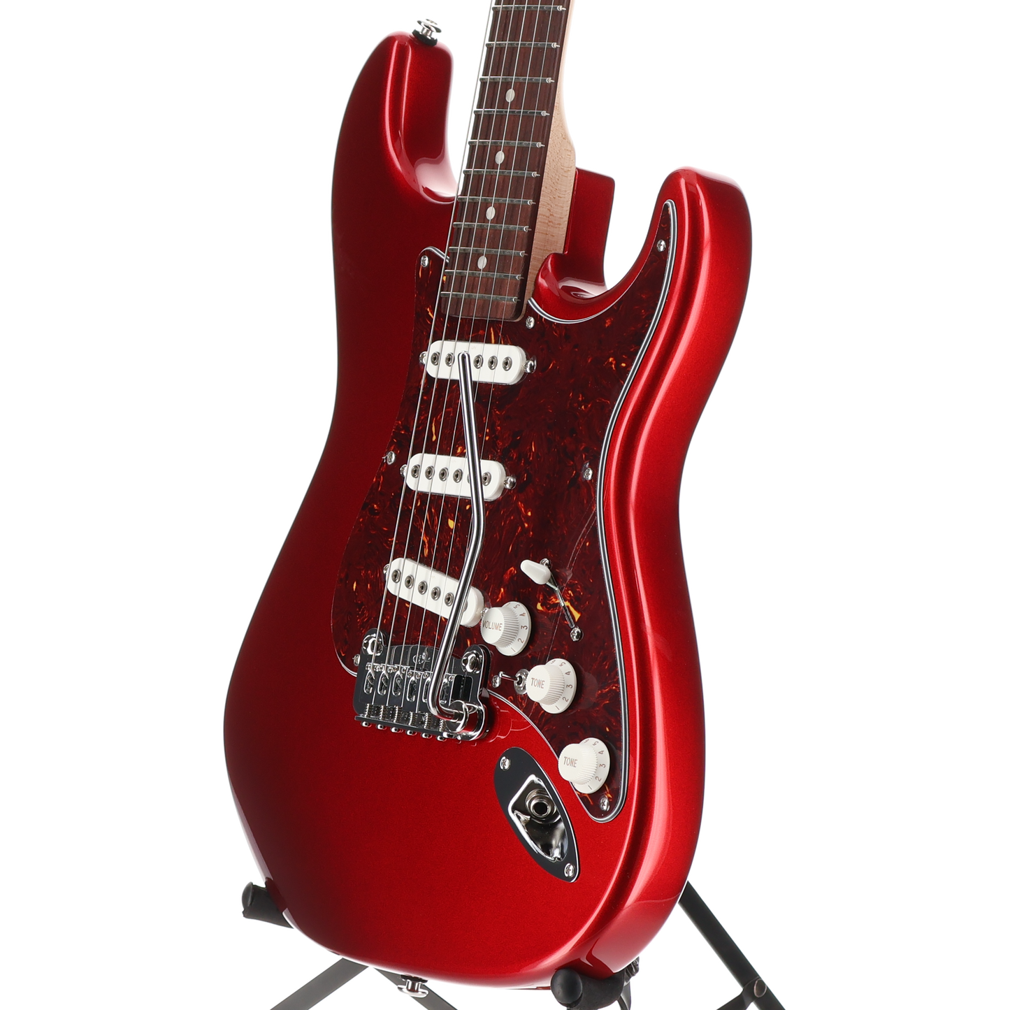 G&L Fullerton Deluxe S-500 Electric Guitar Candy Apple Red (#8) (04216)