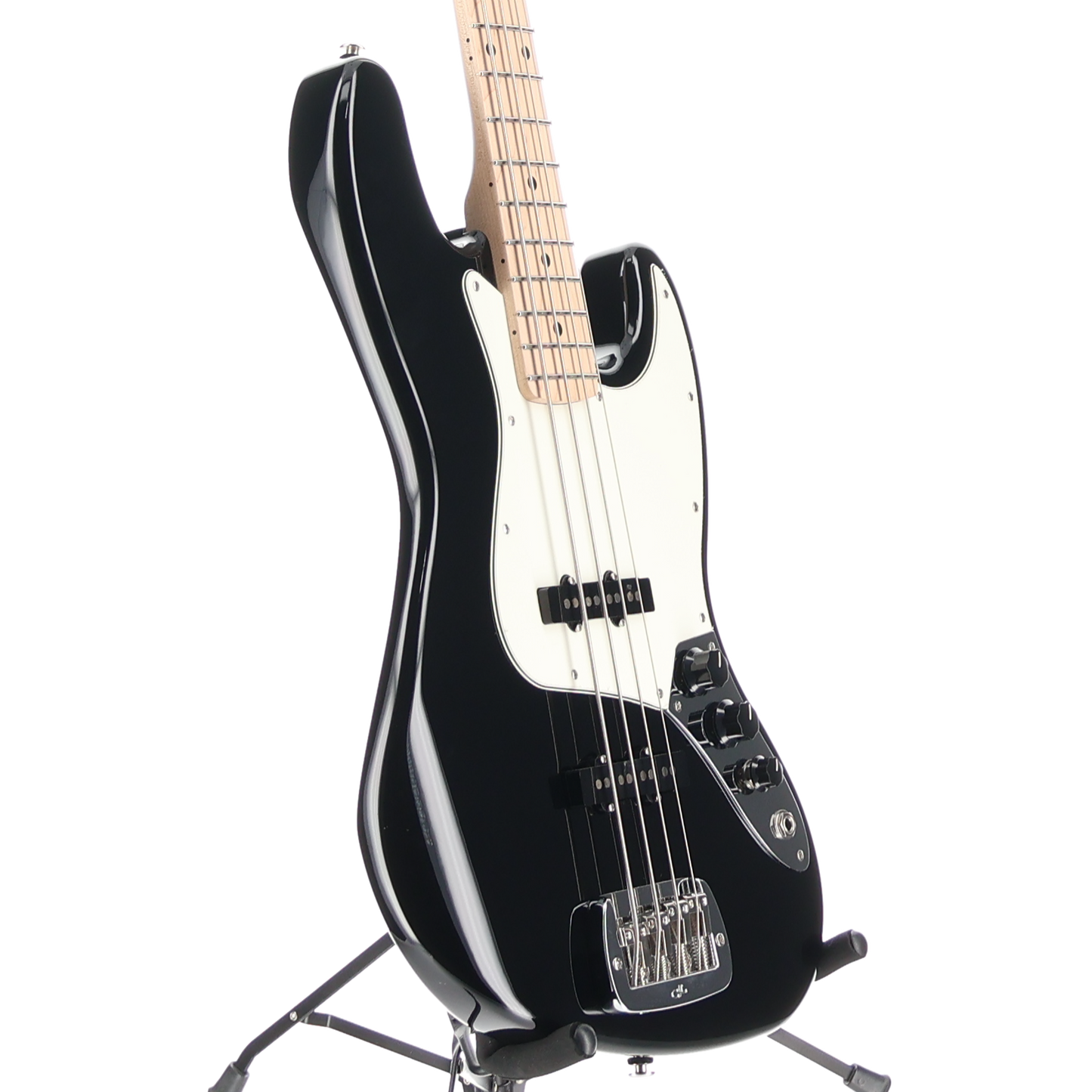 G&L Fullerton Deluxe JB 4 String Bass Guitar - Jet Black (U10) (05202)