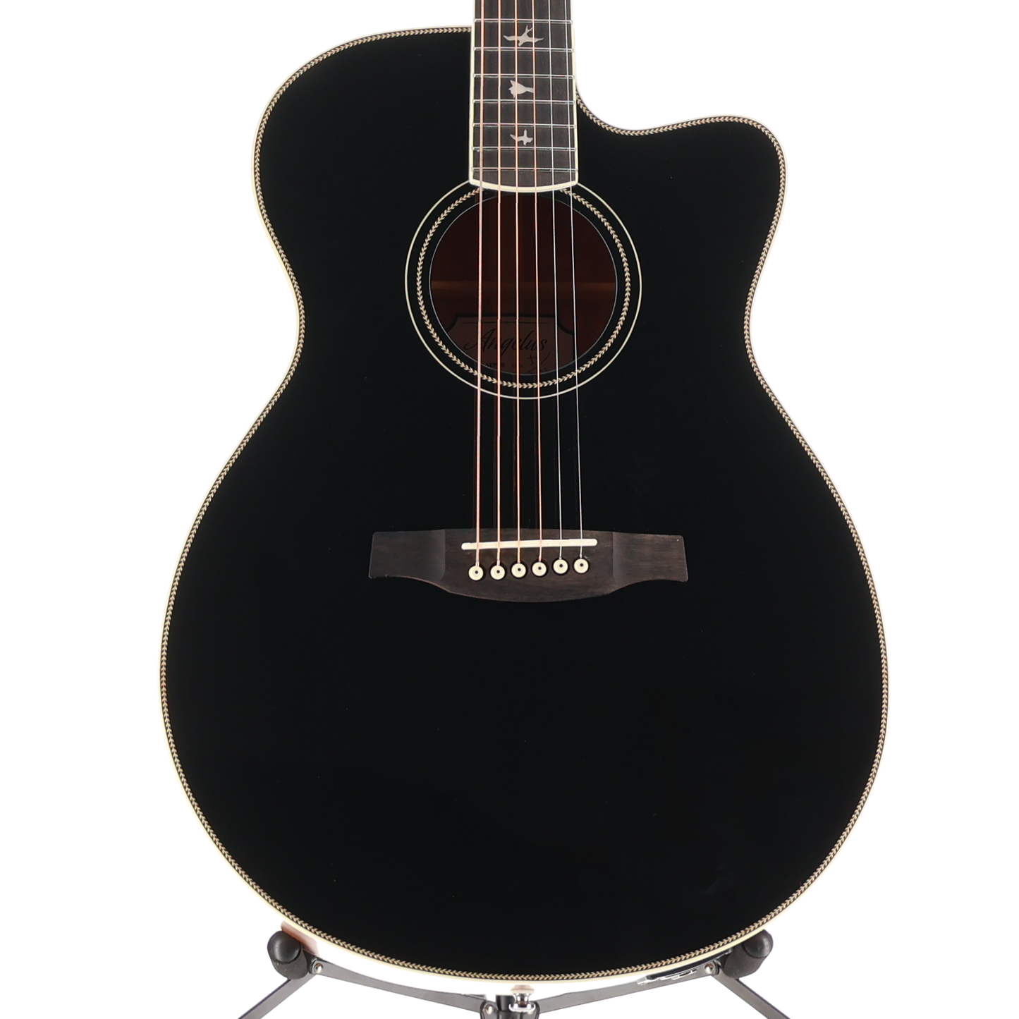 PRS SE A20E Angelus Cutaway Acoustic Electric Guitar - Black (Y2) (21845)