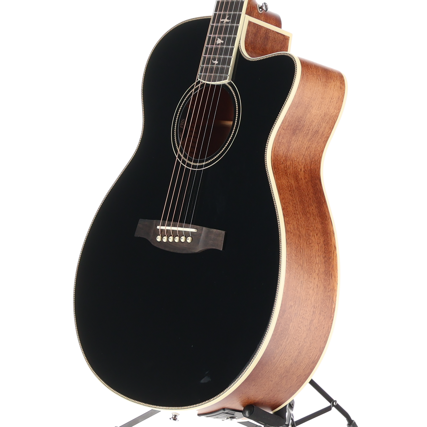 PRS SE A20E Angelus Cutaway Acoustic Electric Guitar - Black (Y2) (21845)
