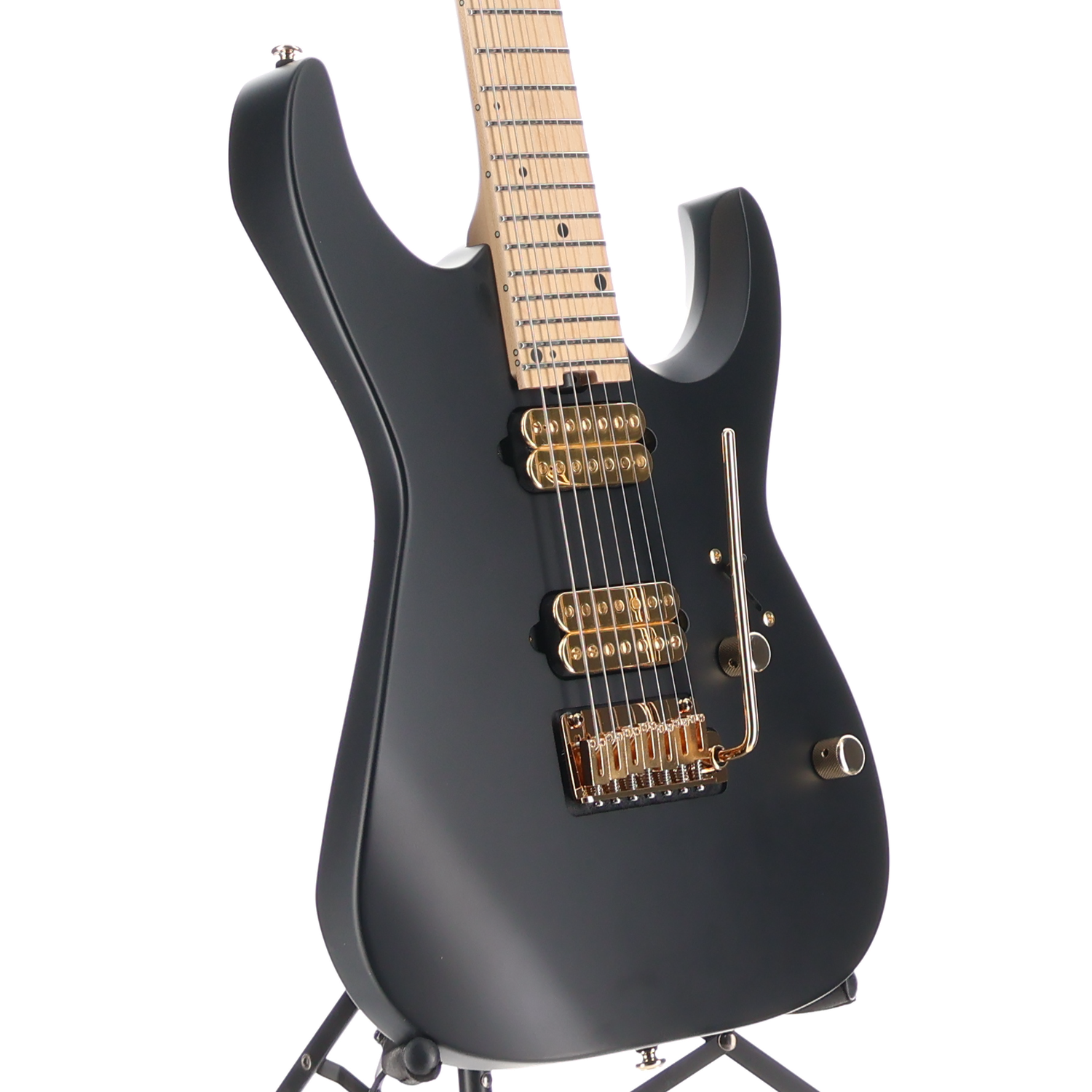Charvel Angel Vivaldi Signature DK24-7 Nova, Satin Black, Maple Fingerboard, Expert Setup (A13) (00058)