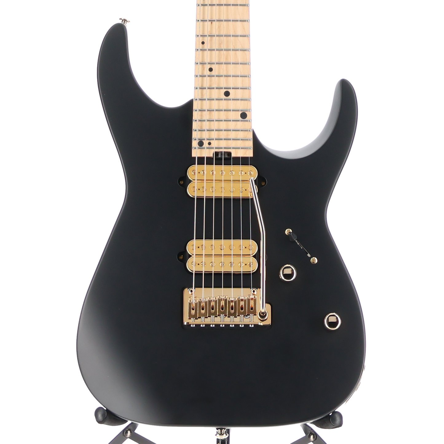 Charvel Angel Vivaldi Signature DK24-7 Nova, Satin Black, Maple Fingerboard, Expert Setup (A13) (00058)