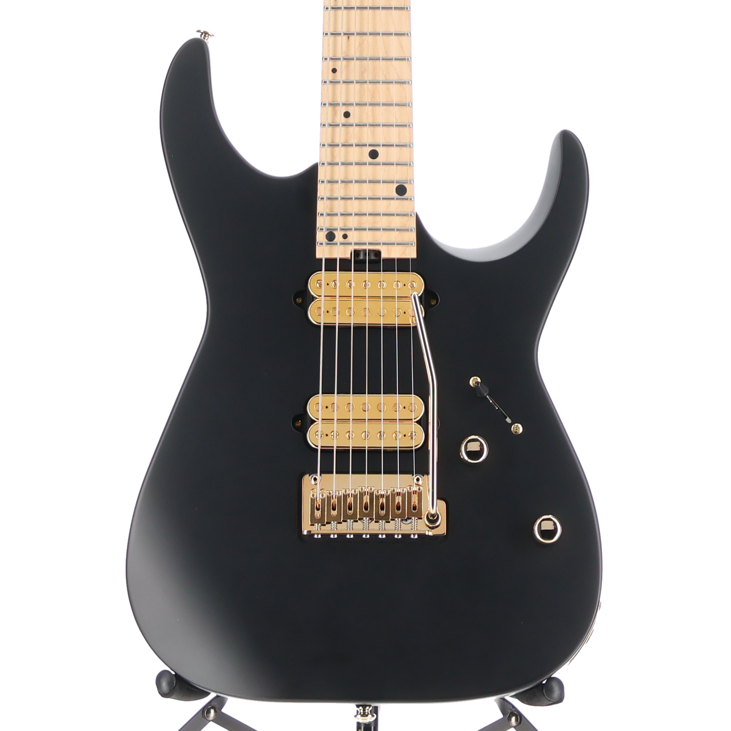 Charvel Angel Vivaldi Signature DK24-7 Nova, Satin Black, Maple Fingerboard, Expert Setup (A13) (00058)