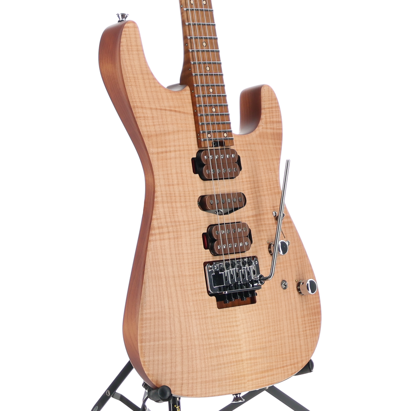 Charvel Custom Shop Guthrie Govan Signature HSH Flame Maple, Caramelized Flame Maple Fingerboard, Natural (RC3) (00231)