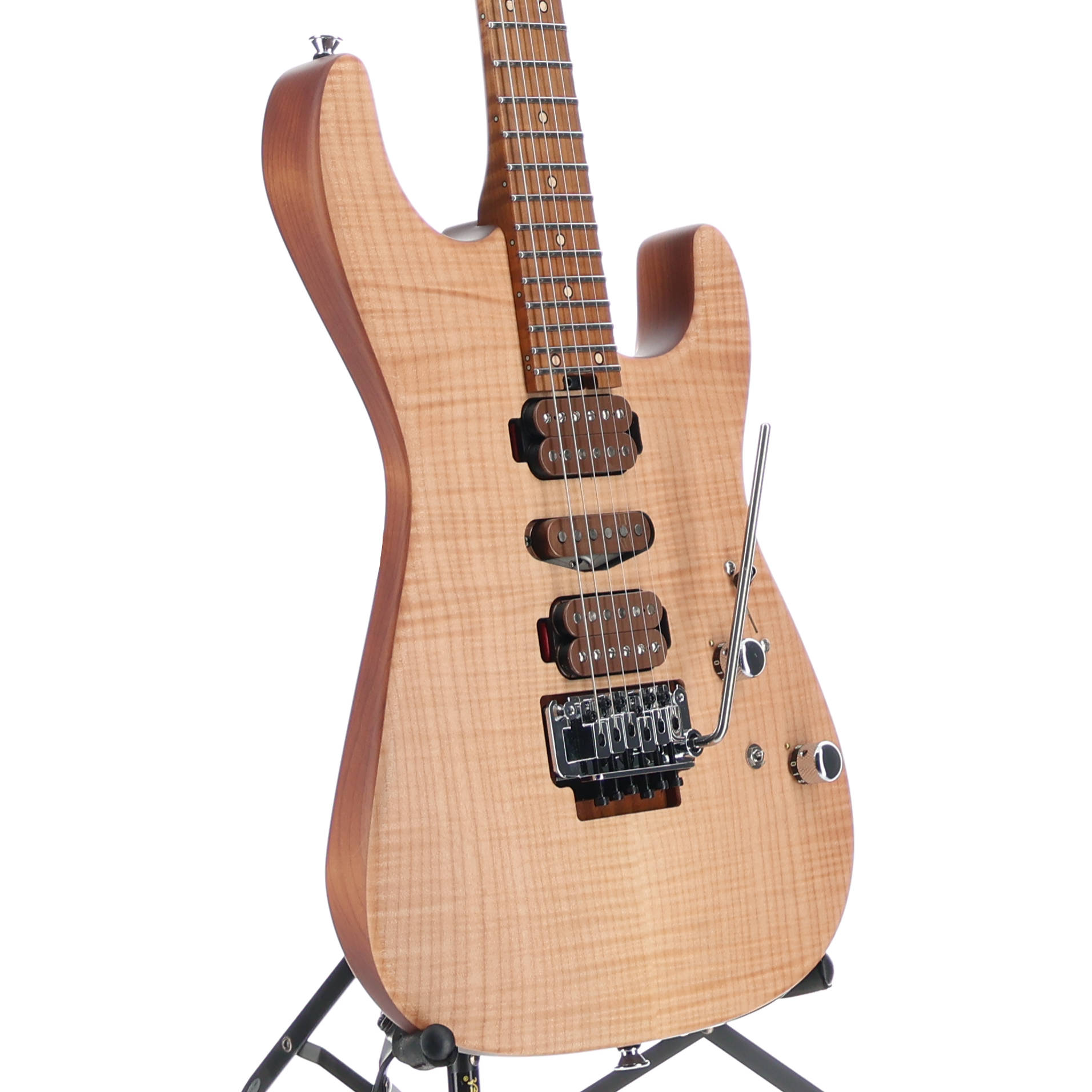 Charvel Custom Shop Guthrie Govan Signature HSH Flame Maple, Caramelized Flame Maple Fingerboard, Natural (RC3) (00231)