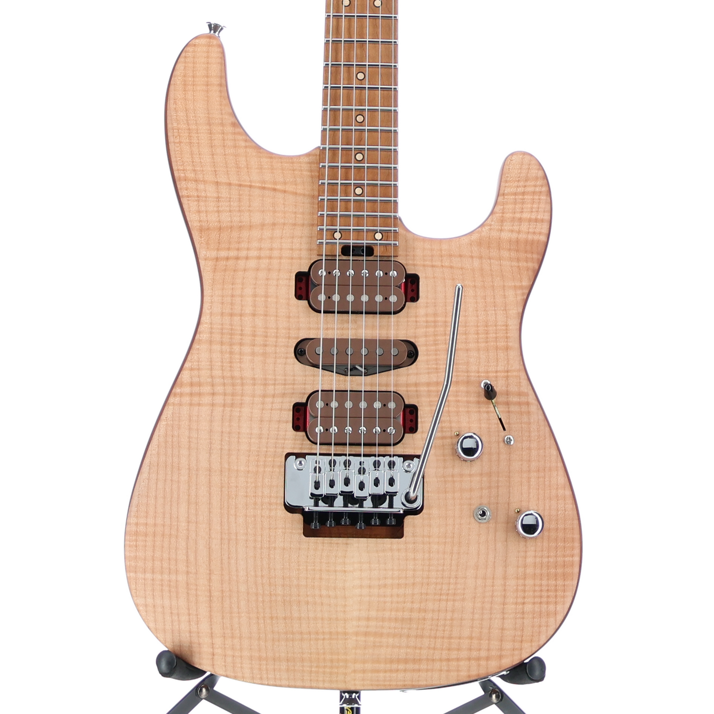Charvel Custom Shop Guthrie Govan Signature HSH Flame Maple, Caramelized Flame Maple Fingerboard, Natural (RC3) (00231)