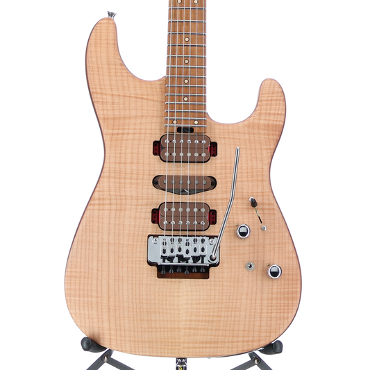 Charvel Custom Shop Guthrie Govan Signature HSH Flame Maple, Caramelized Flame Maple Fingerboard, Natural (RC3) (00231)