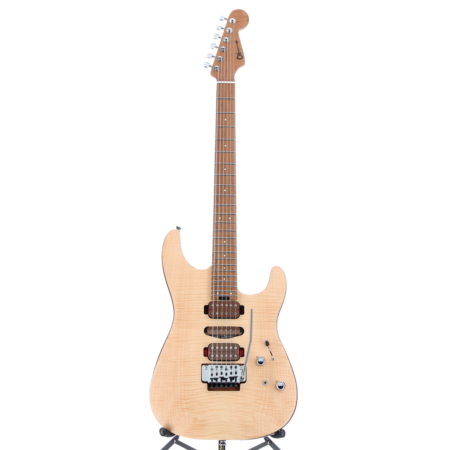 Charvel Custom Shop Guthrie Govan Signature HSH Flame Maple, Caramelized Flame Maple Fingerboard, Natural (RC4) (00357)