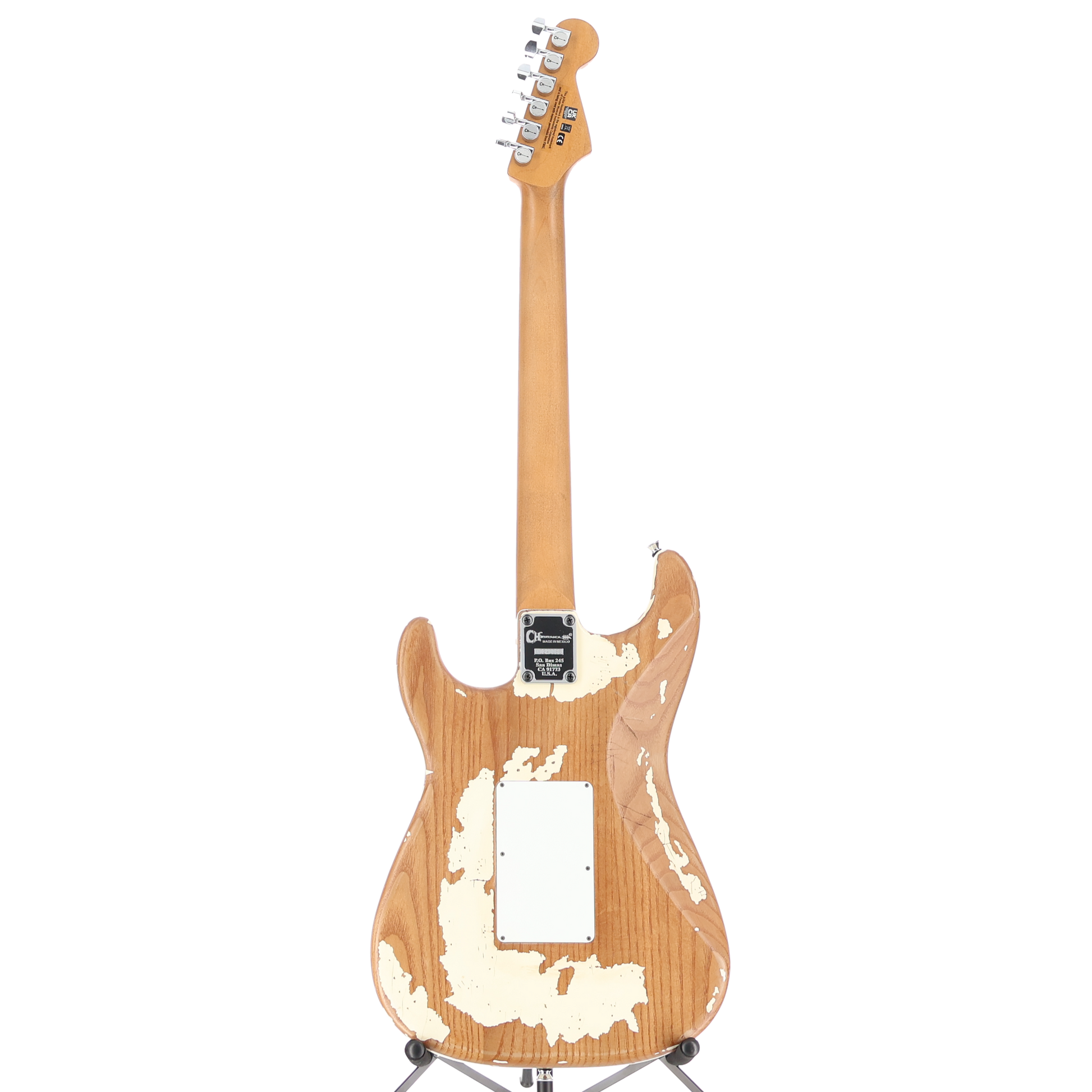 Charvel Henrik Danhage Limited Edition Signature Pro-Mod So-Cal Style 1 HS FR M, Maple Fingerboard, White Relic (G10) (42580)