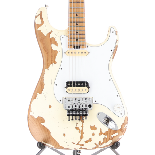 Charvel Henrik Danhage Limited Edition Signature Pro-Mod So-Cal Style 1 HS FR M, Maple Fingerboard, White Relic (G10) (42580)