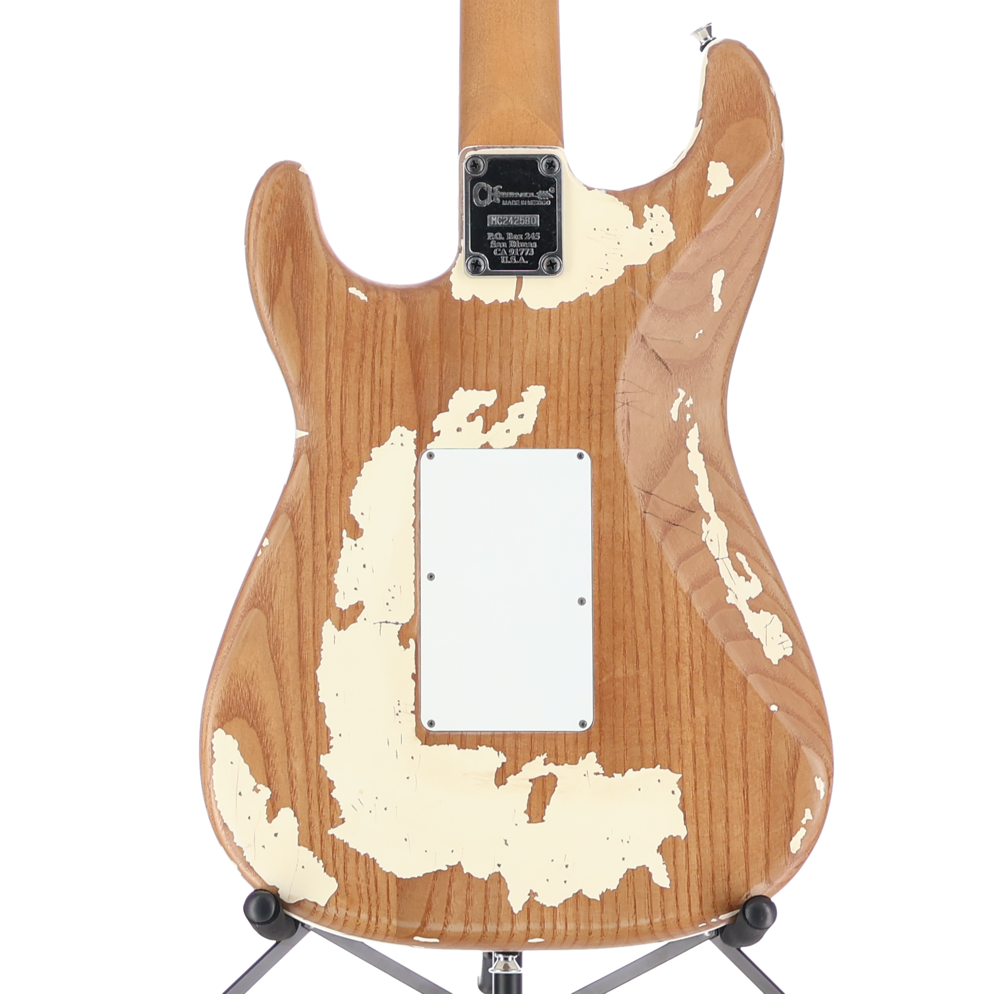 Charvel Henrik Danhage Limited Edition Signature Pro-Mod So-Cal Style 1 HS FR M, Maple Fingerboard, White Relic (V3)(42580) (42580)