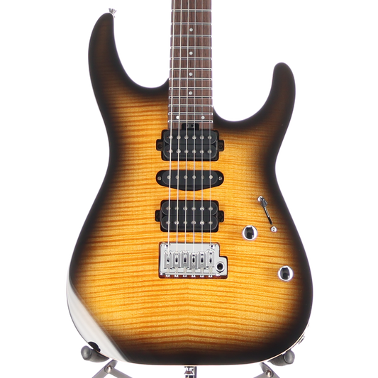 Charvel MJ DK24 HSH 2PT W Mahogany with Flame Maple, Wenge Fingerboard, Antique Burst (RP) (14887)