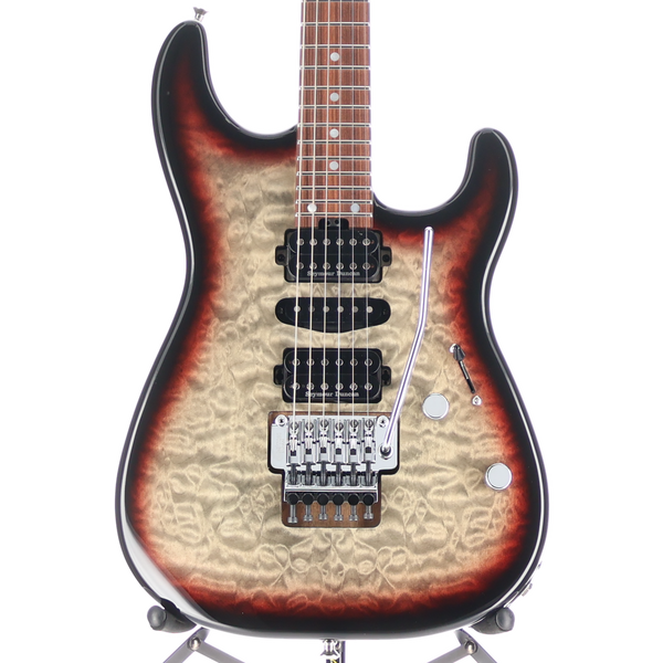 Charvel MJ San Dimas Style 1 HSH FR PF QM, Midnight Glow, Plays