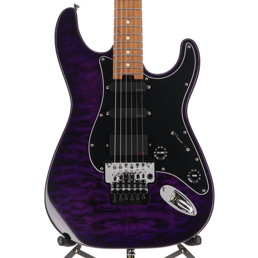 Charvel Marco Sfogli Signature Pro-Mod So-Cal Style 1 HSS FR CM QM, Caramelized Maple Fingerboard, Transparent Purple Burst (SR) (01898)