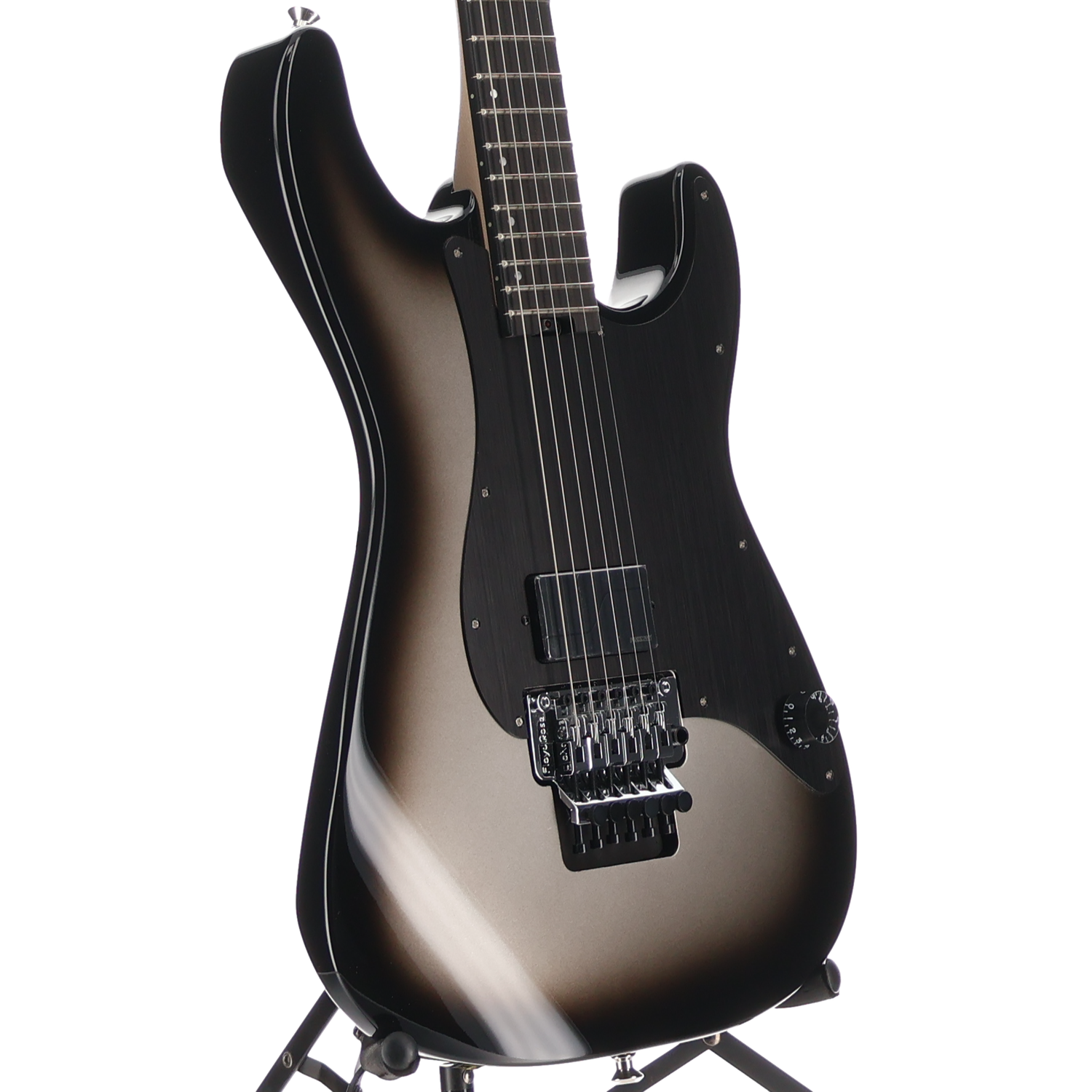 Charvel Phil Sgrosso Signature Pro-Mod So-Cal Style 1 H FR E, Ebony Fingerboard, Silverburst (RP) (55521)