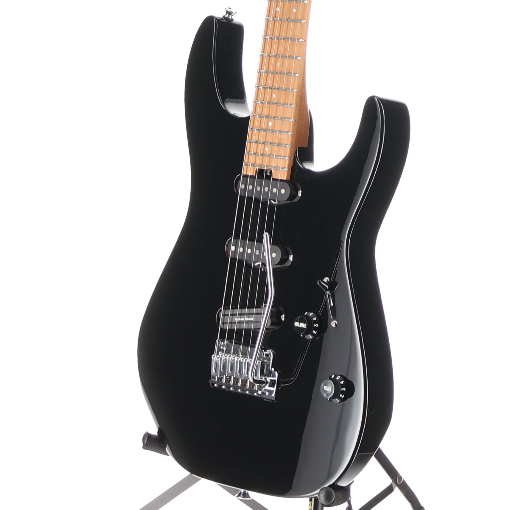 Charvel Pro-Mod DK22 SSS 2PT CM, Caramelized Maple Fingerboard, Gloss Black (W7) (05437)