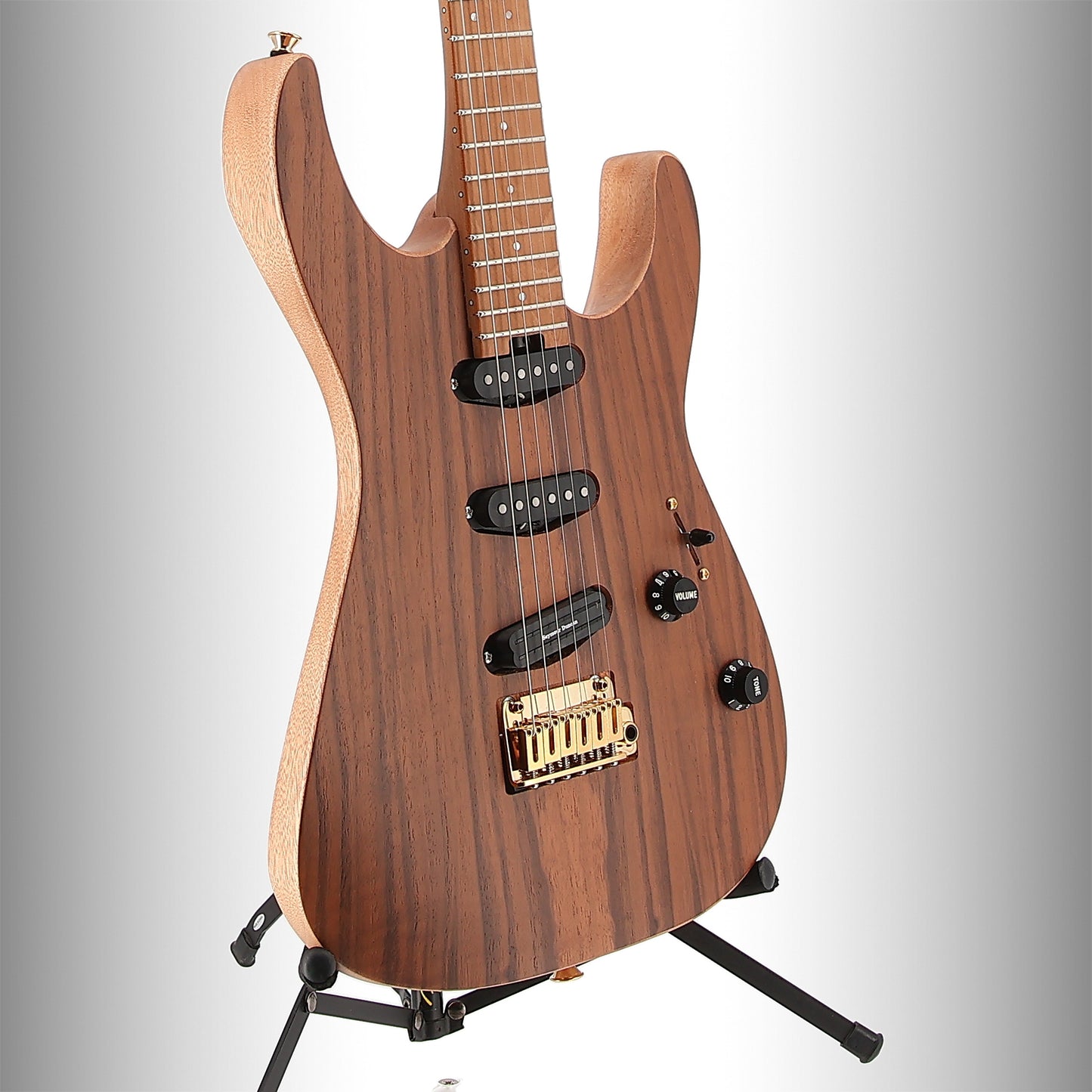 Charvel Pro-Mod DK22 SSS 2PT CM Mahogany with Walnut, Caramelized Maple Fingerboard, Natural (EC12) (00324)
