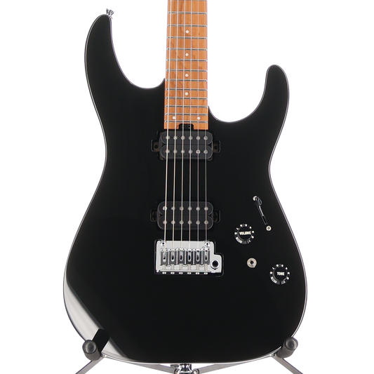 Charvel Pro-Mod DK24 HH 2PT CM, Caramelized Maple Fingerboard, Gloss Black (RP) (11503)