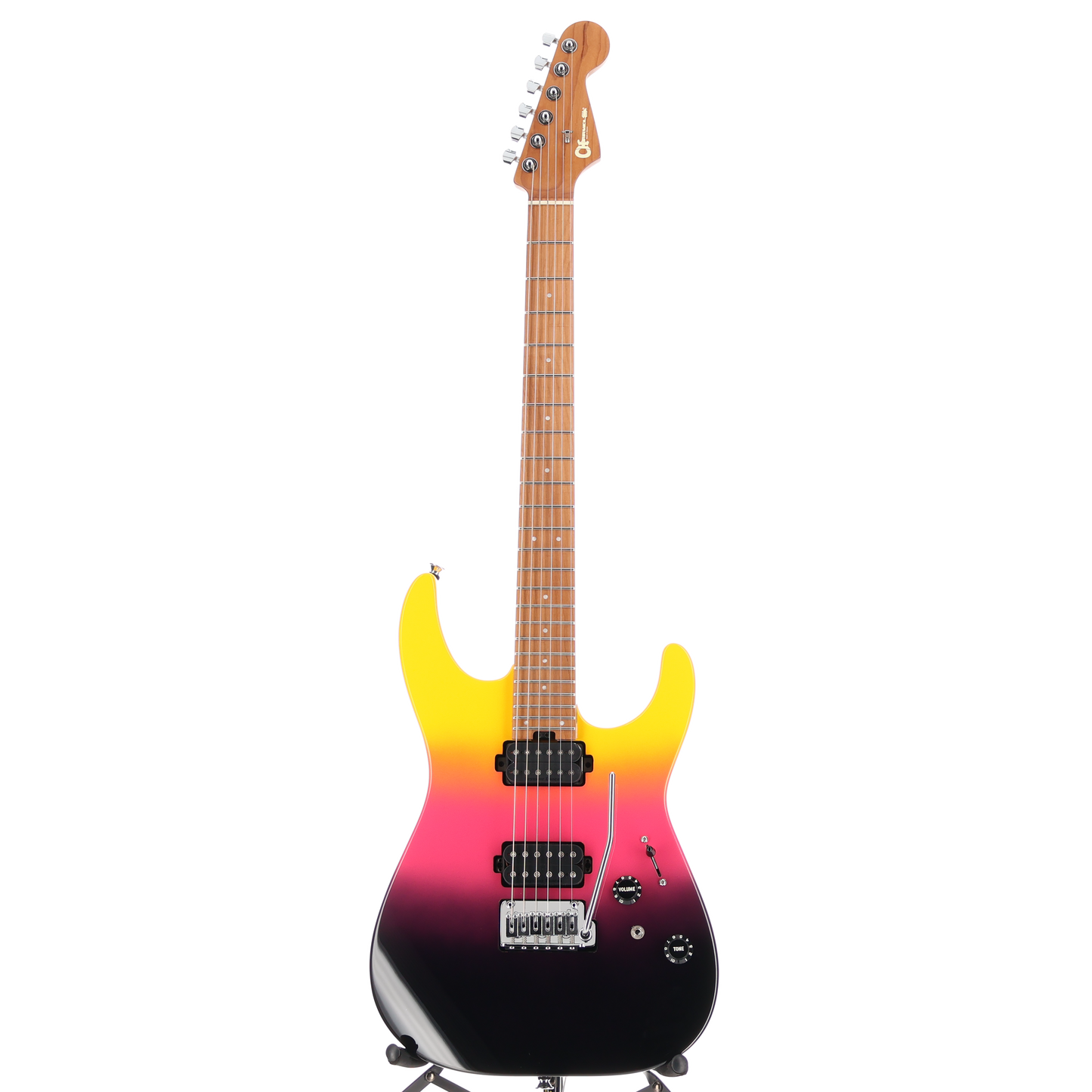 Charvel Pro-Mod DK24 HH 2PT CM, Caramelized Maple Fingerboard, Malibu Sunset (SR) (00433)