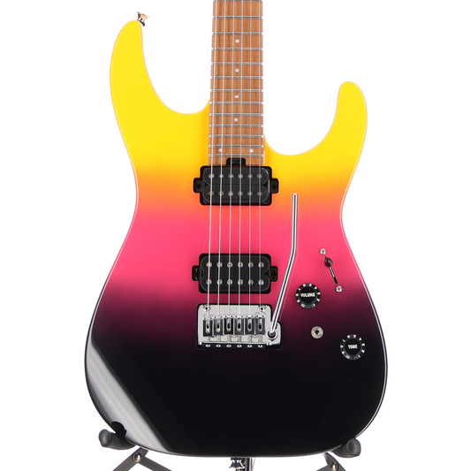 Charvel Pro-Mod DK24 HH 2PT CM, Caramelized Maple Fingerboard, Malibu Sunset (SR) (00433)