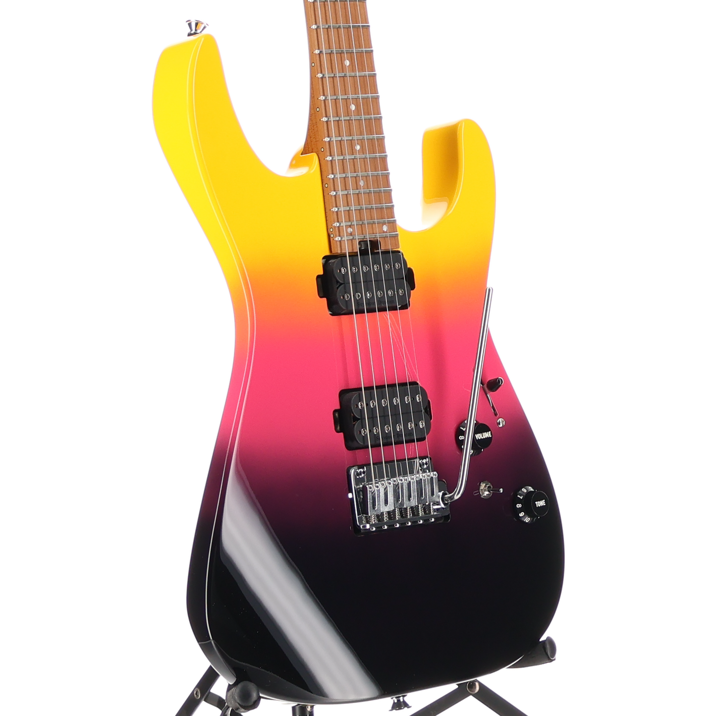 Charvel Pro-Mod DK24 HH 2PT CM, Caramelized Maple Fingerboard, Malibu Sunset, Stage Ready (SR) (00433)