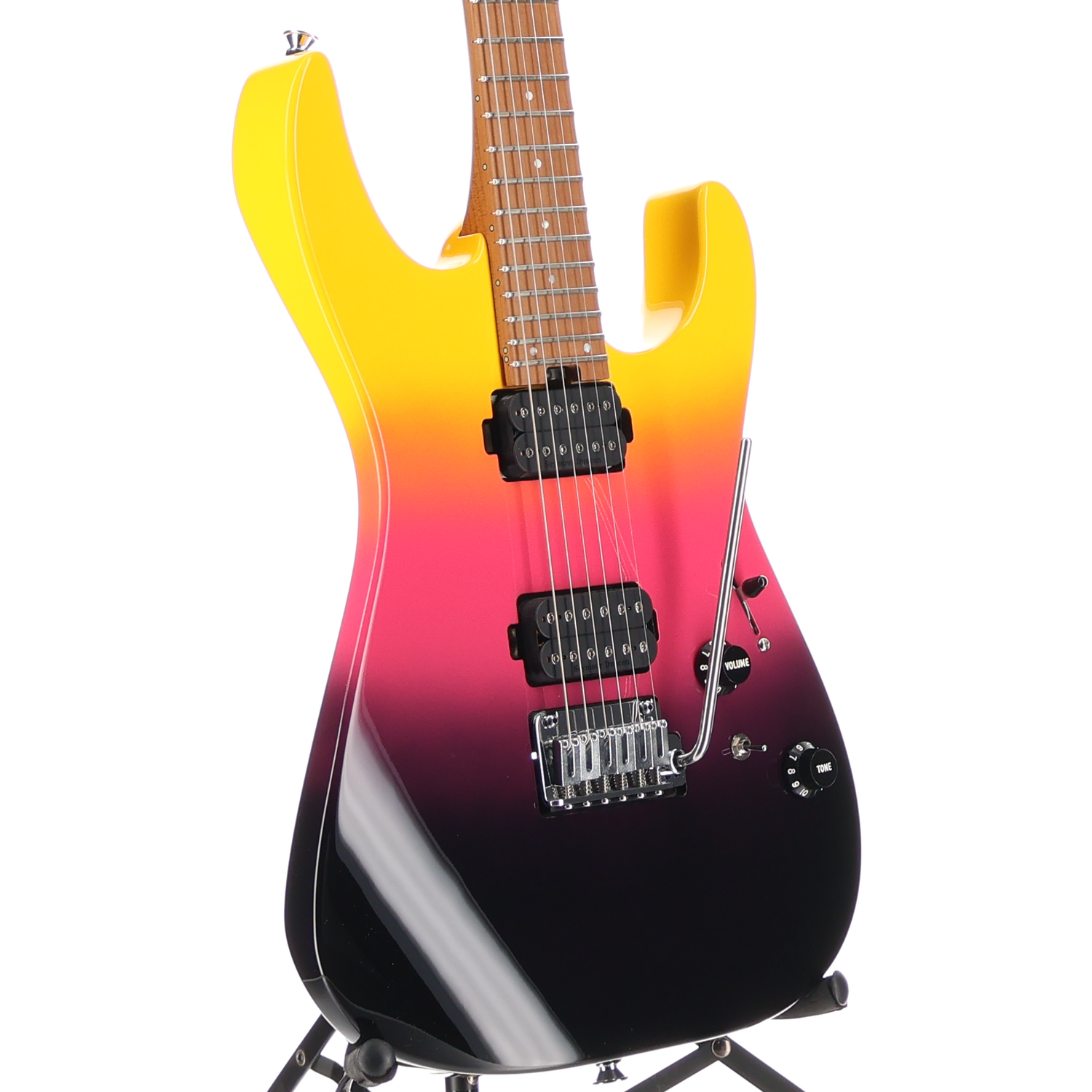 Charvel Pro-Mod DK24 HH 2PT CM, Caramelized Maple Fingerboard, Malibu Sunset, Stage Ready (SR) (00433)