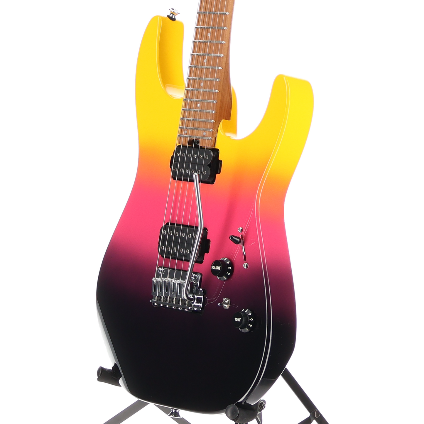 Charvel Pro-Mod DK24 HH 2PT CM, Caramelized Maple Fingerboard, Malibu Sunset, Stage Ready (SR) (00433)